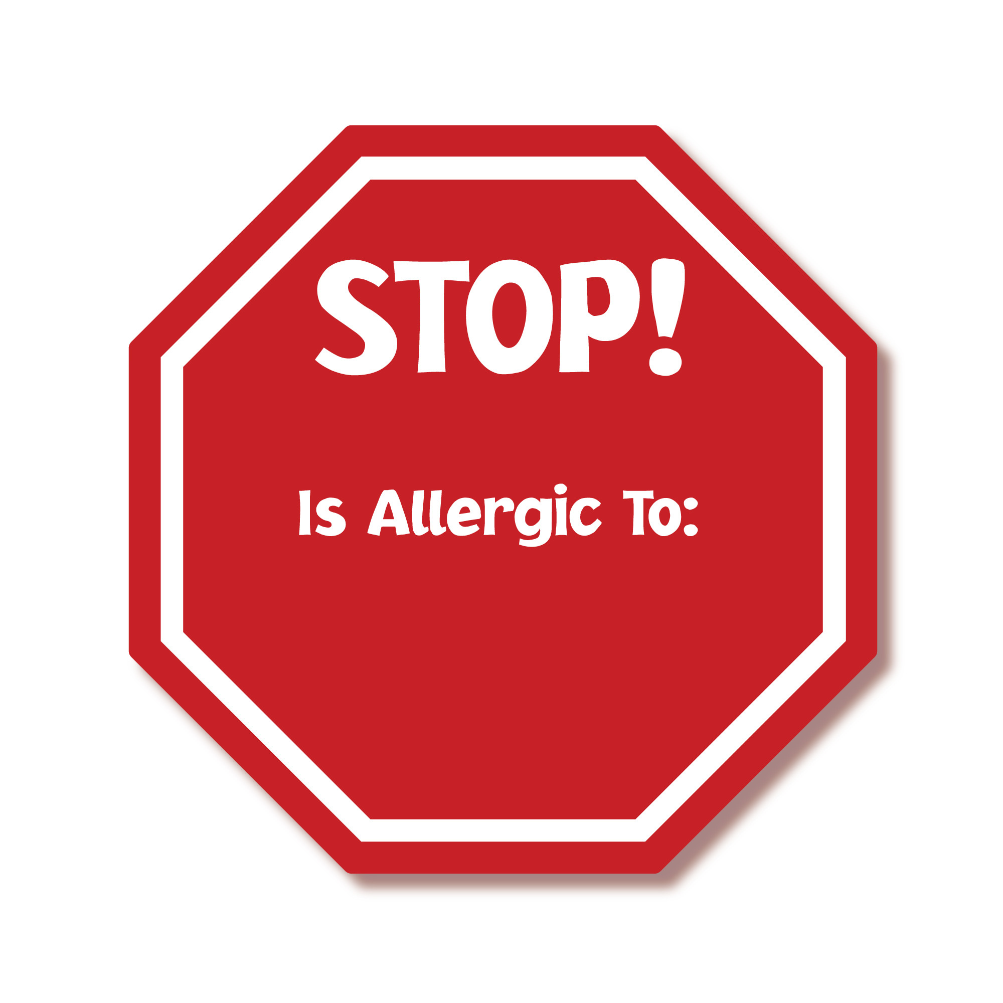 ALLGYSTOPALT Allergy Alert Labels! Lovable Labels