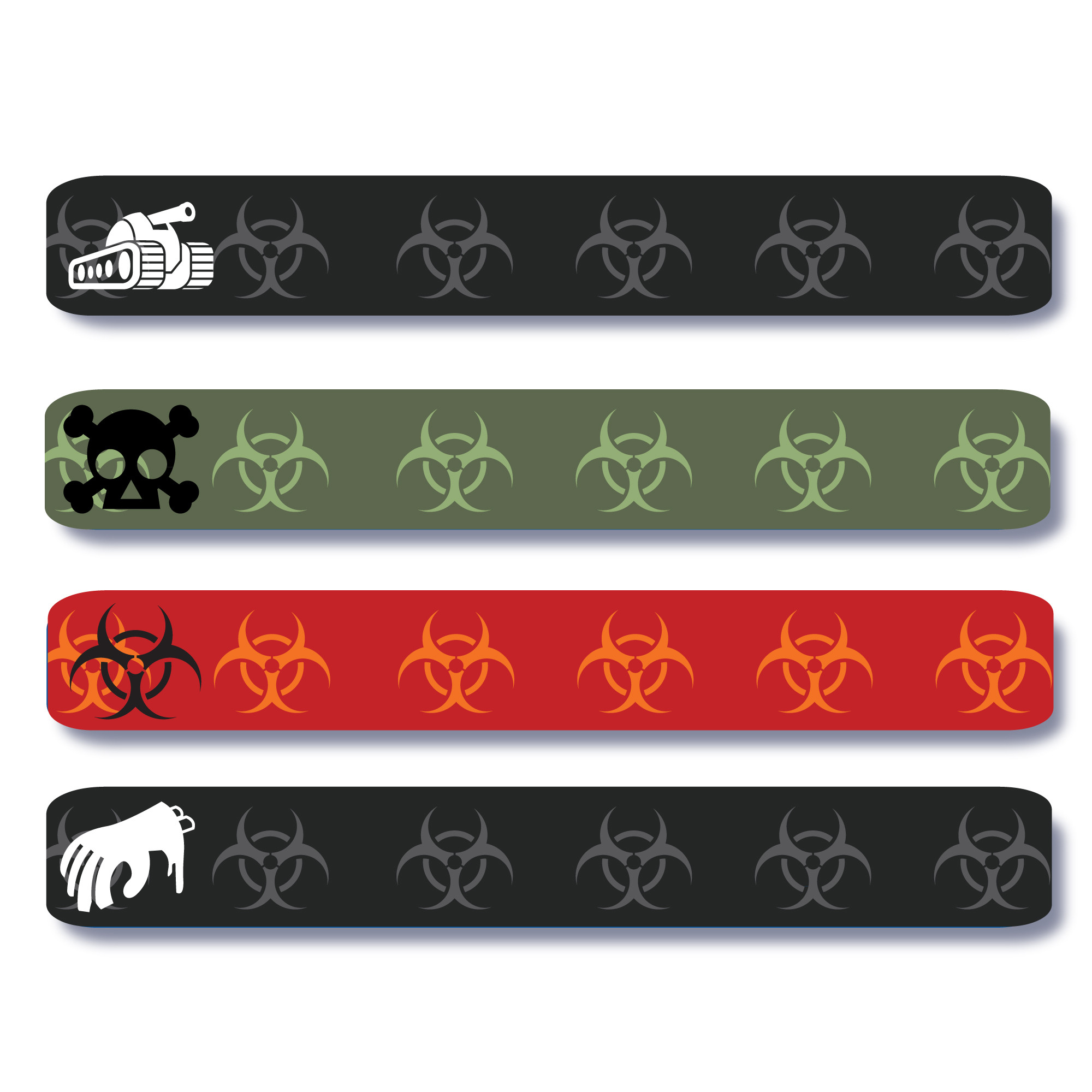 SLIMLINE-ZOM Slimline Labels - Zombie Camp | Lovable Labels