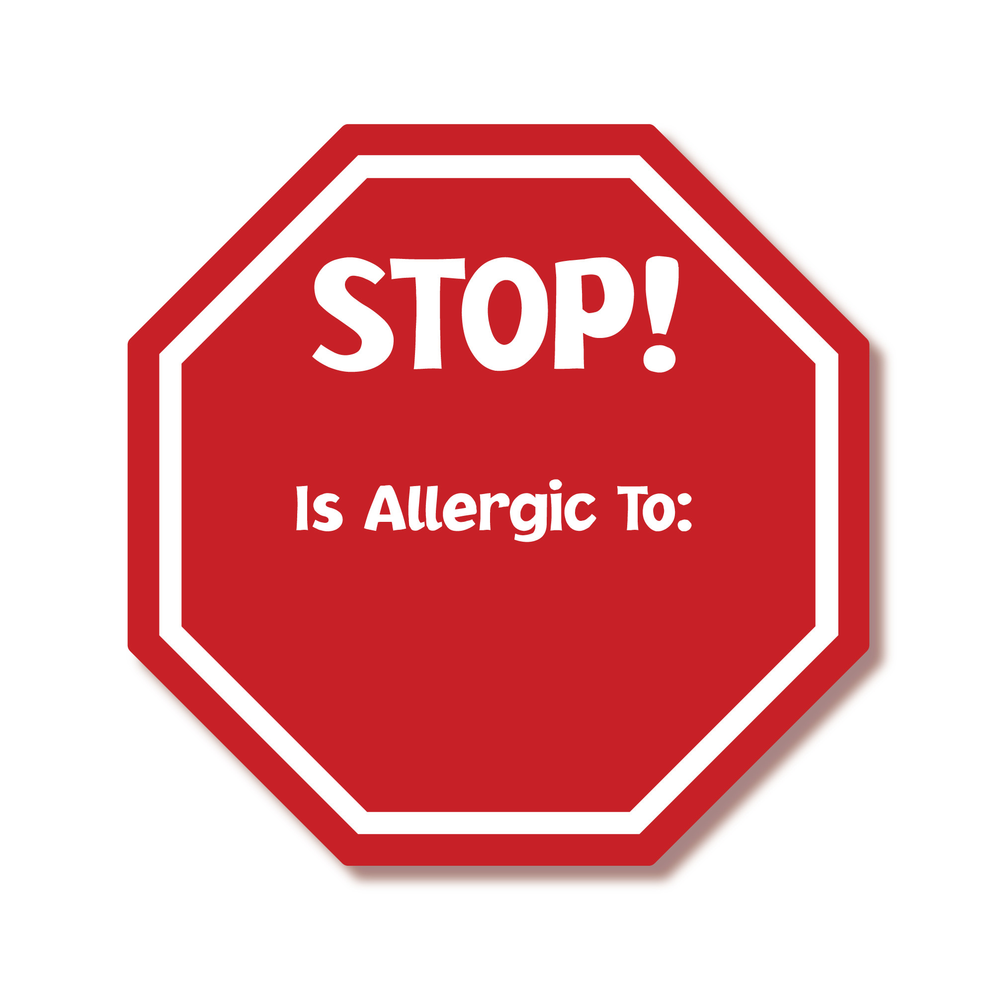Allergy Alert Labels!