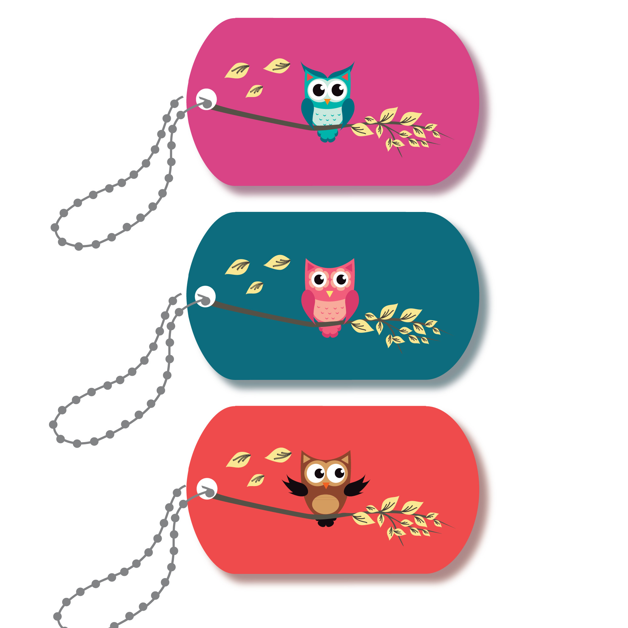Mini-Metal Tags - Hoo Am I?