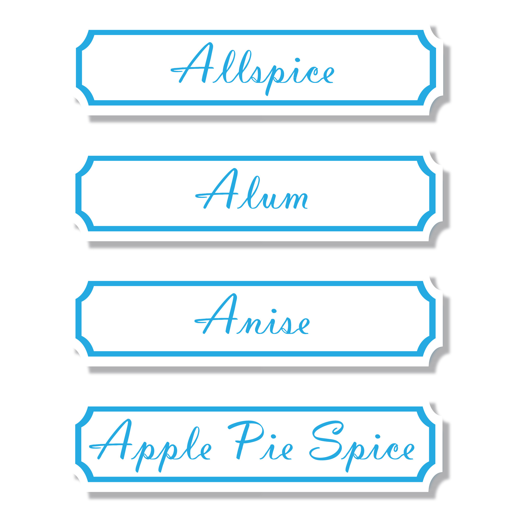 Spice it Up! Labels - Blue