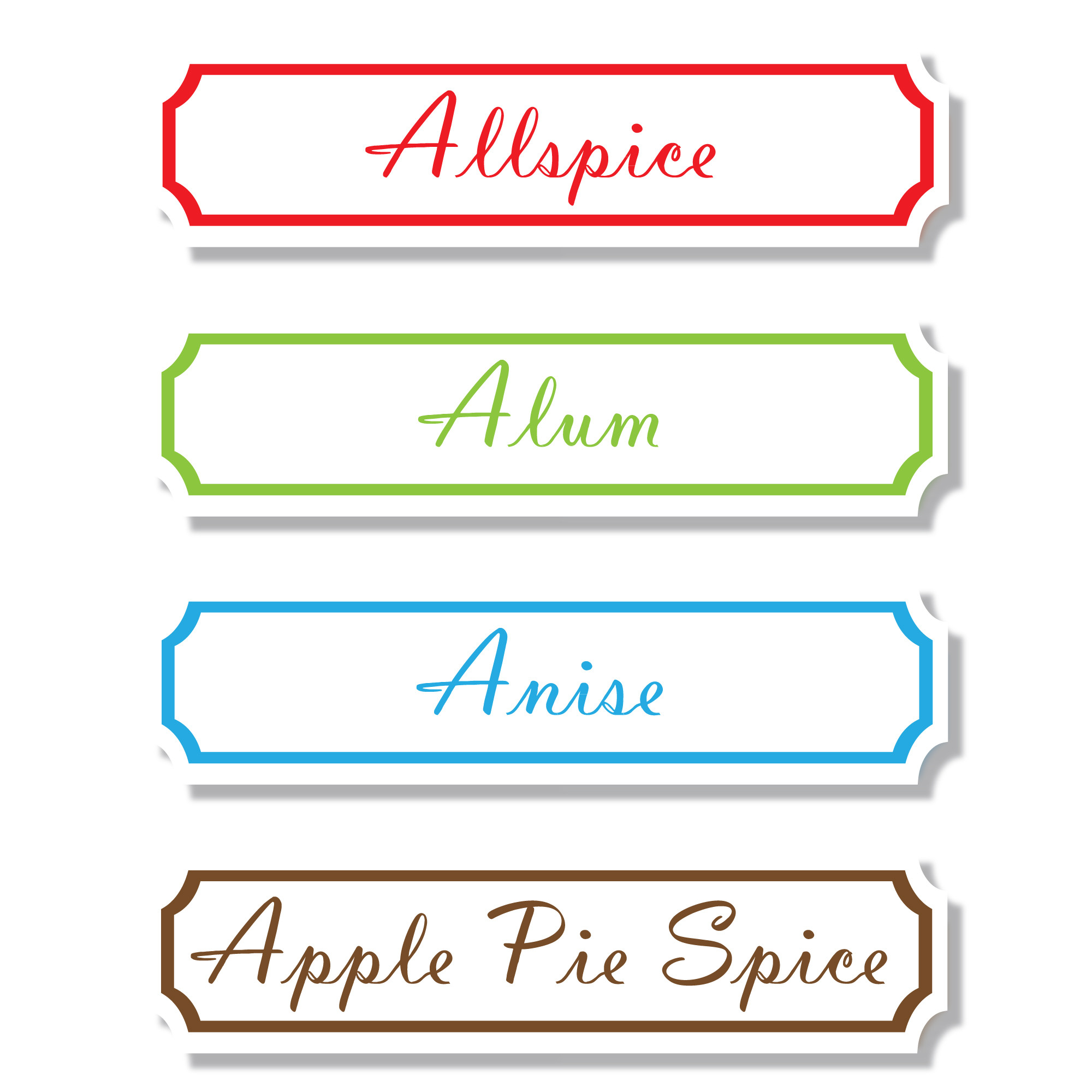 Spice it Up! Labels - Bright