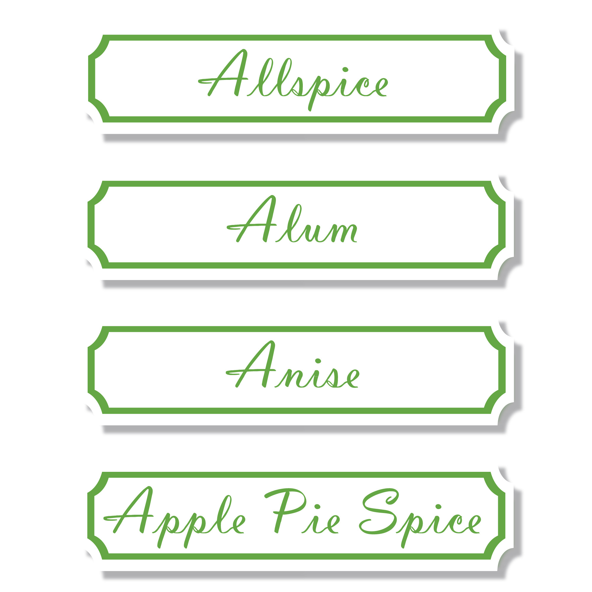 Spice it Up! Labels - Green