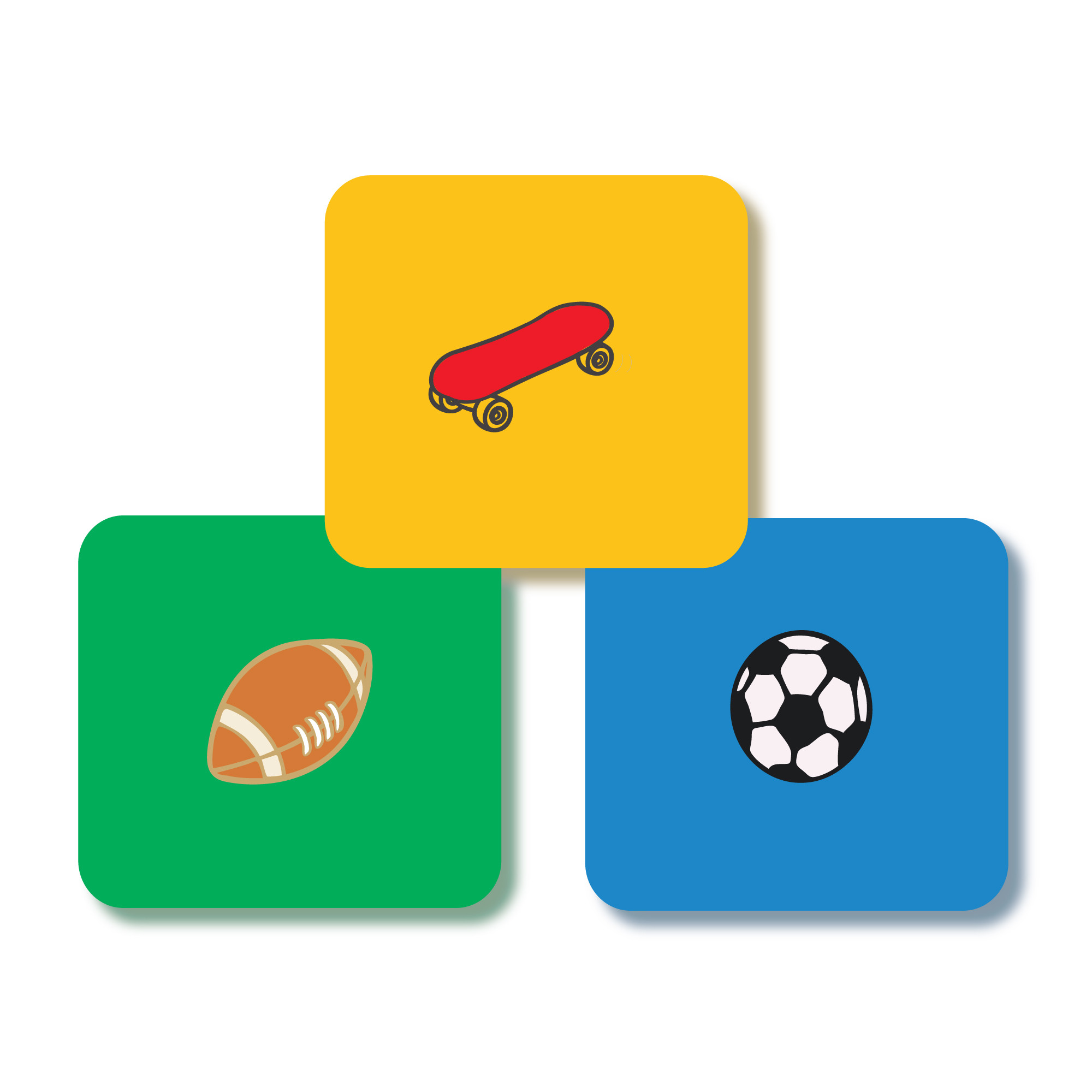 Square Labels - Sporty