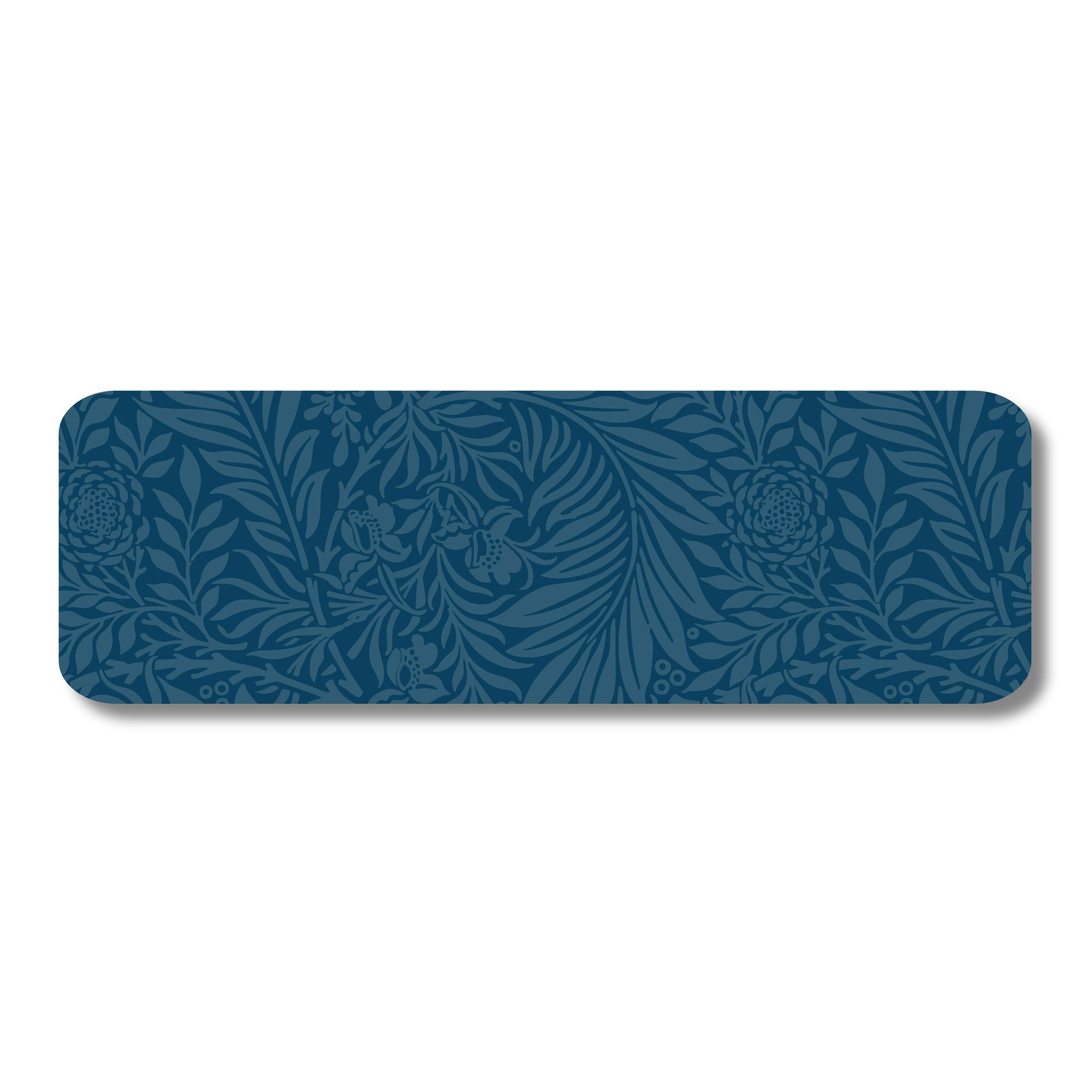 Return Address Labels - Feather Fern-Navy