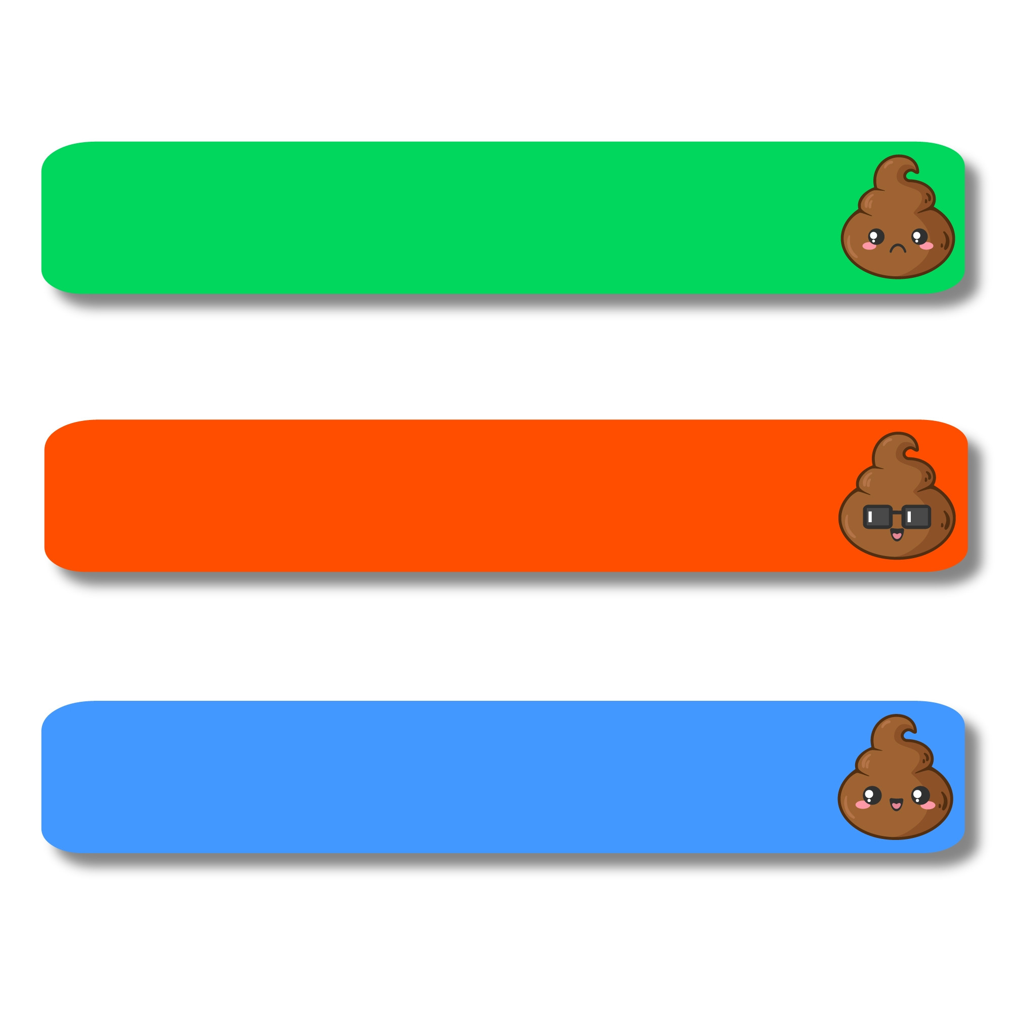 Iron-On Labels - Poop Happens