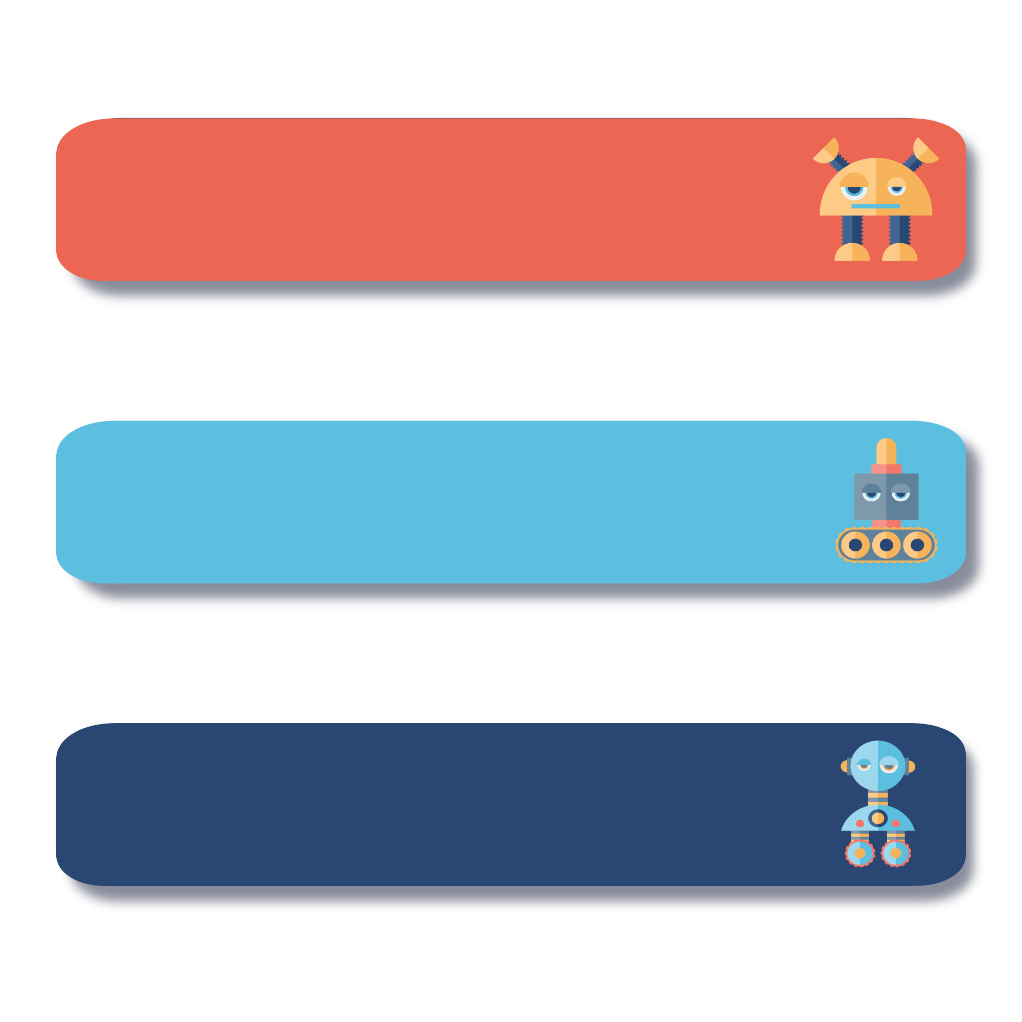 Iron-On Labels -Bots