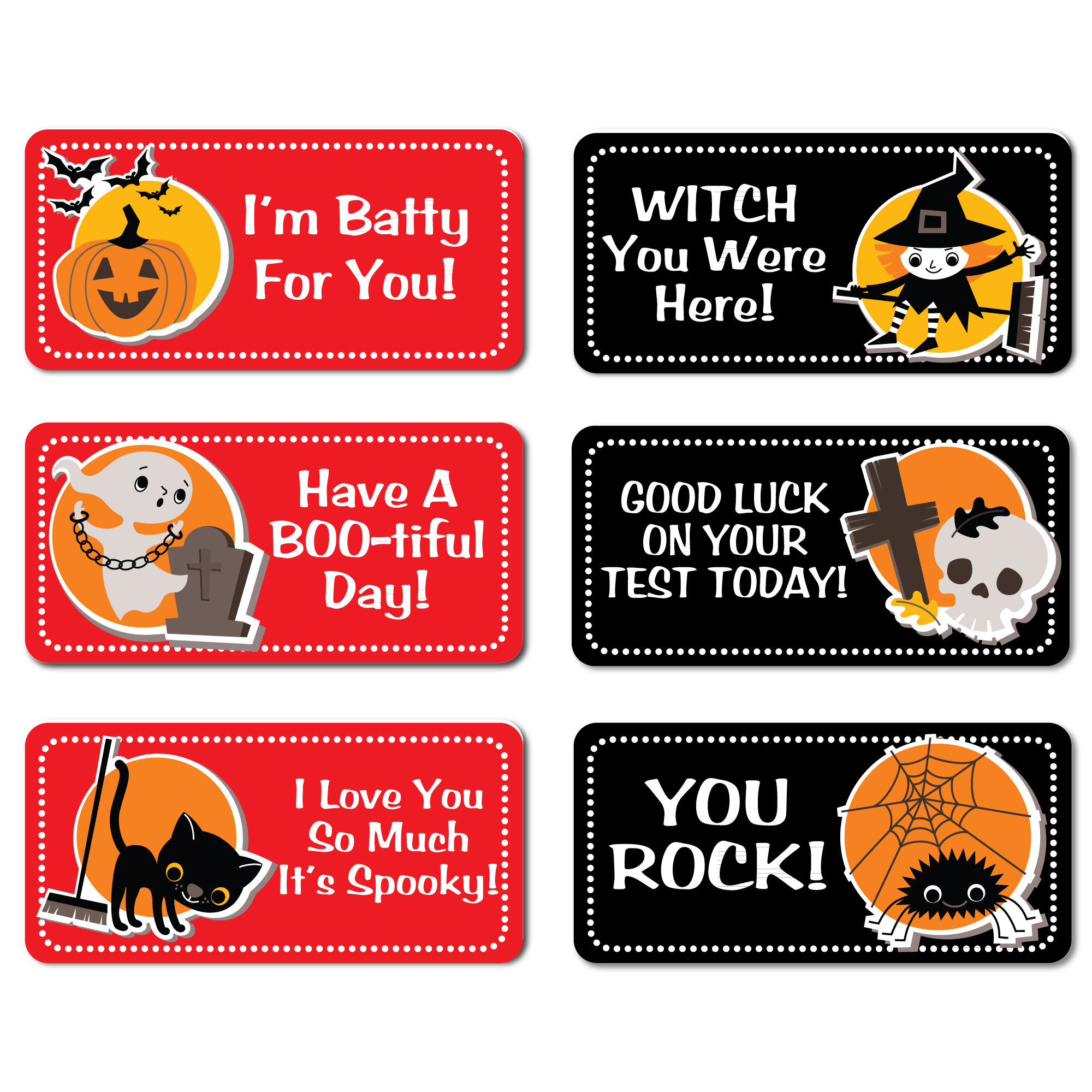 Spooky Dose of Love Labels - Graveyard Buddies