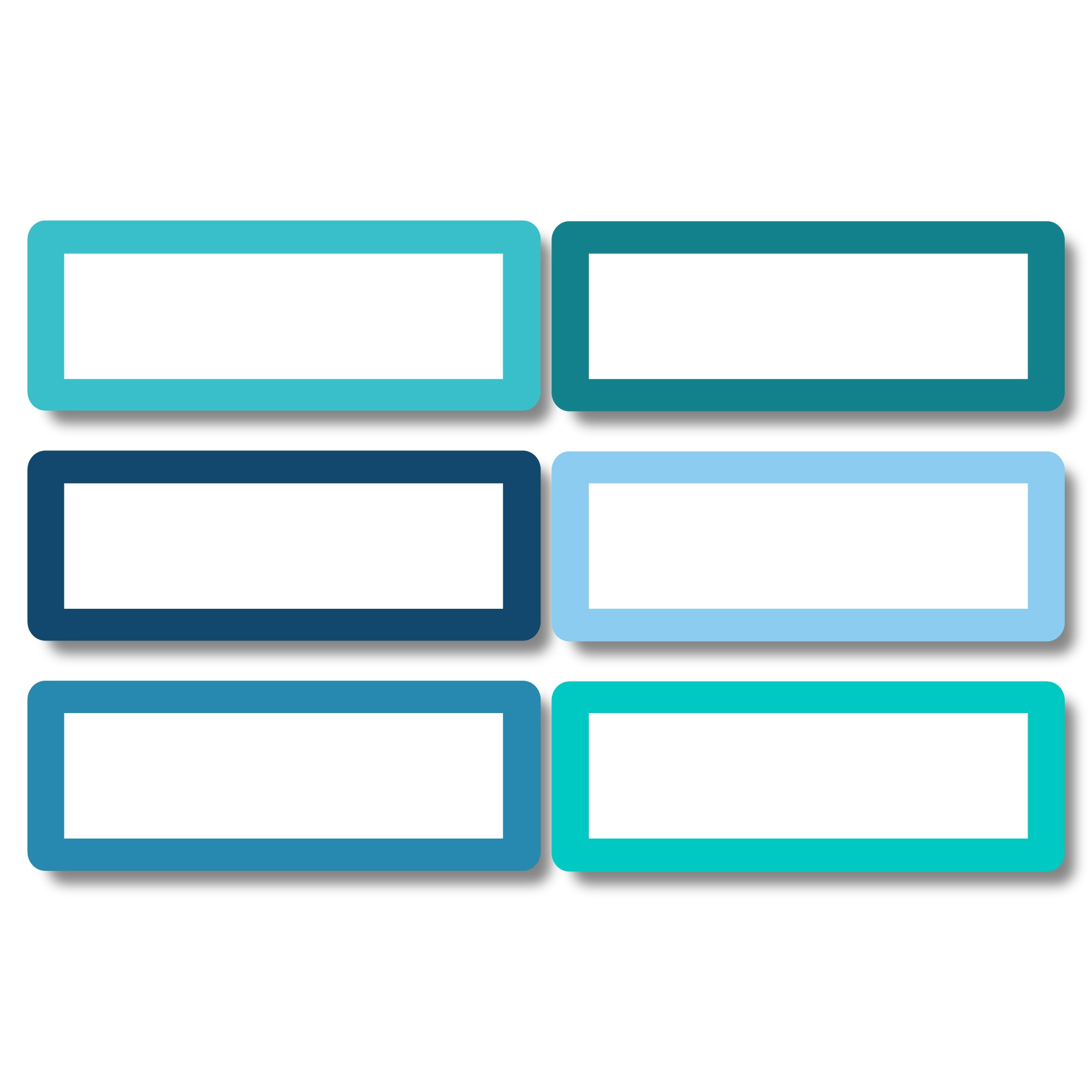 Write On Storage Bin Labels (Large) - Oceans