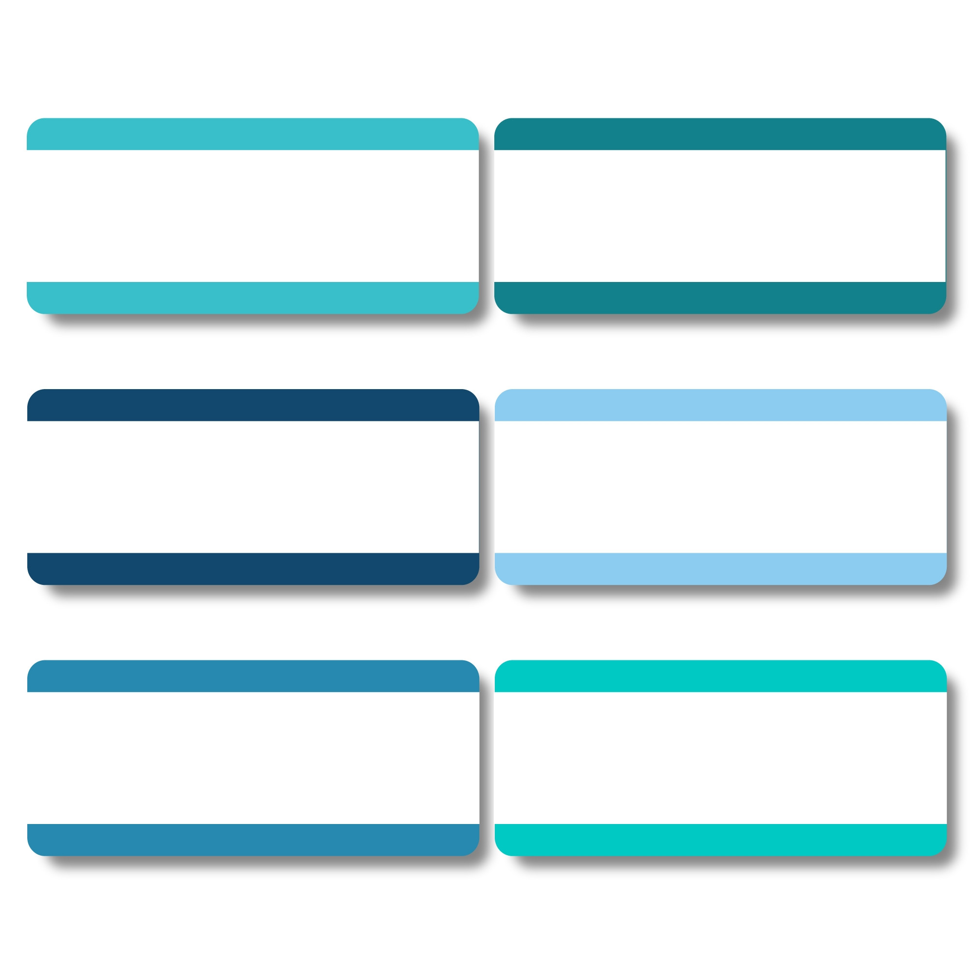 Create Your Own Storage Bin Labels (Small) - Oceans