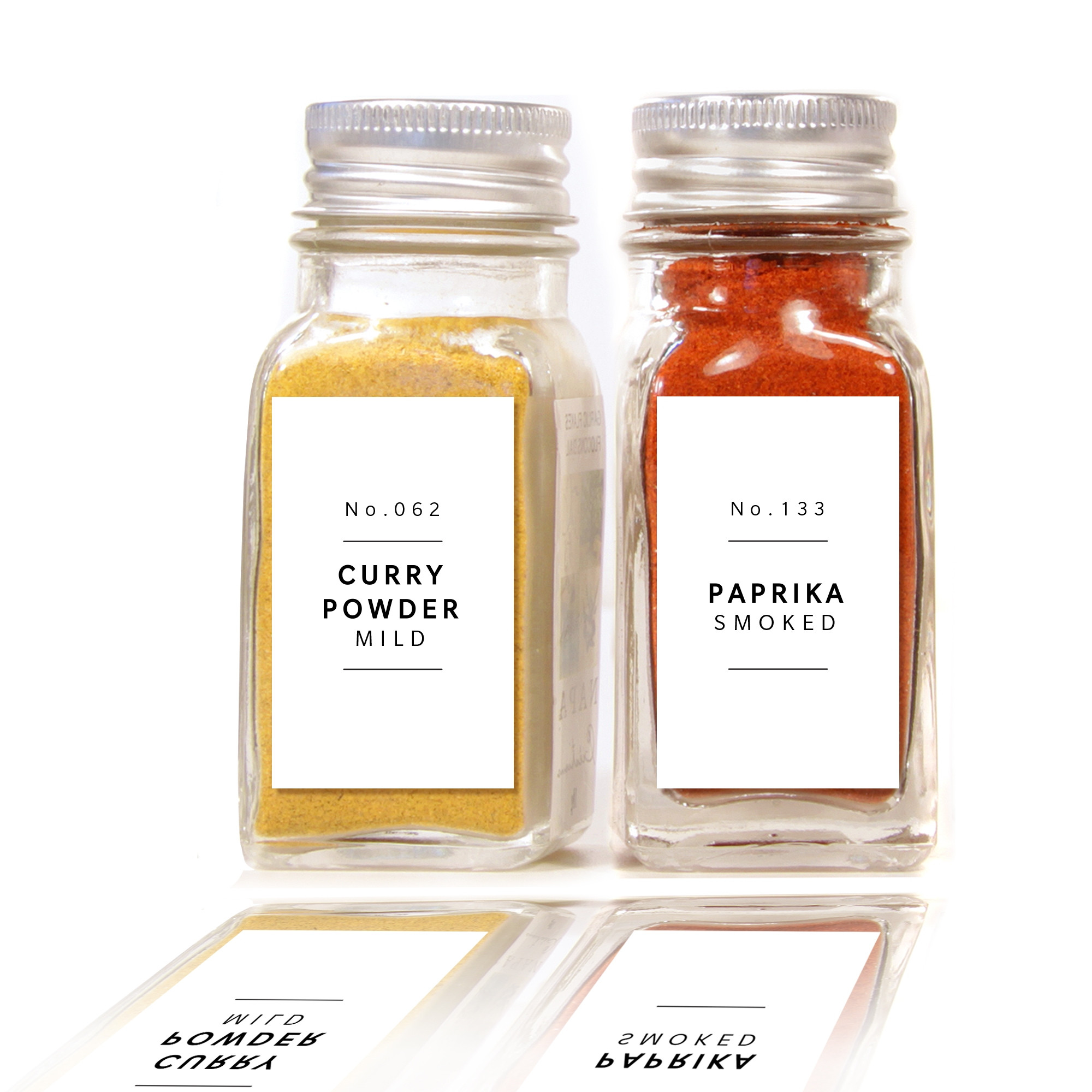 Farmhouse Spice Labels - White