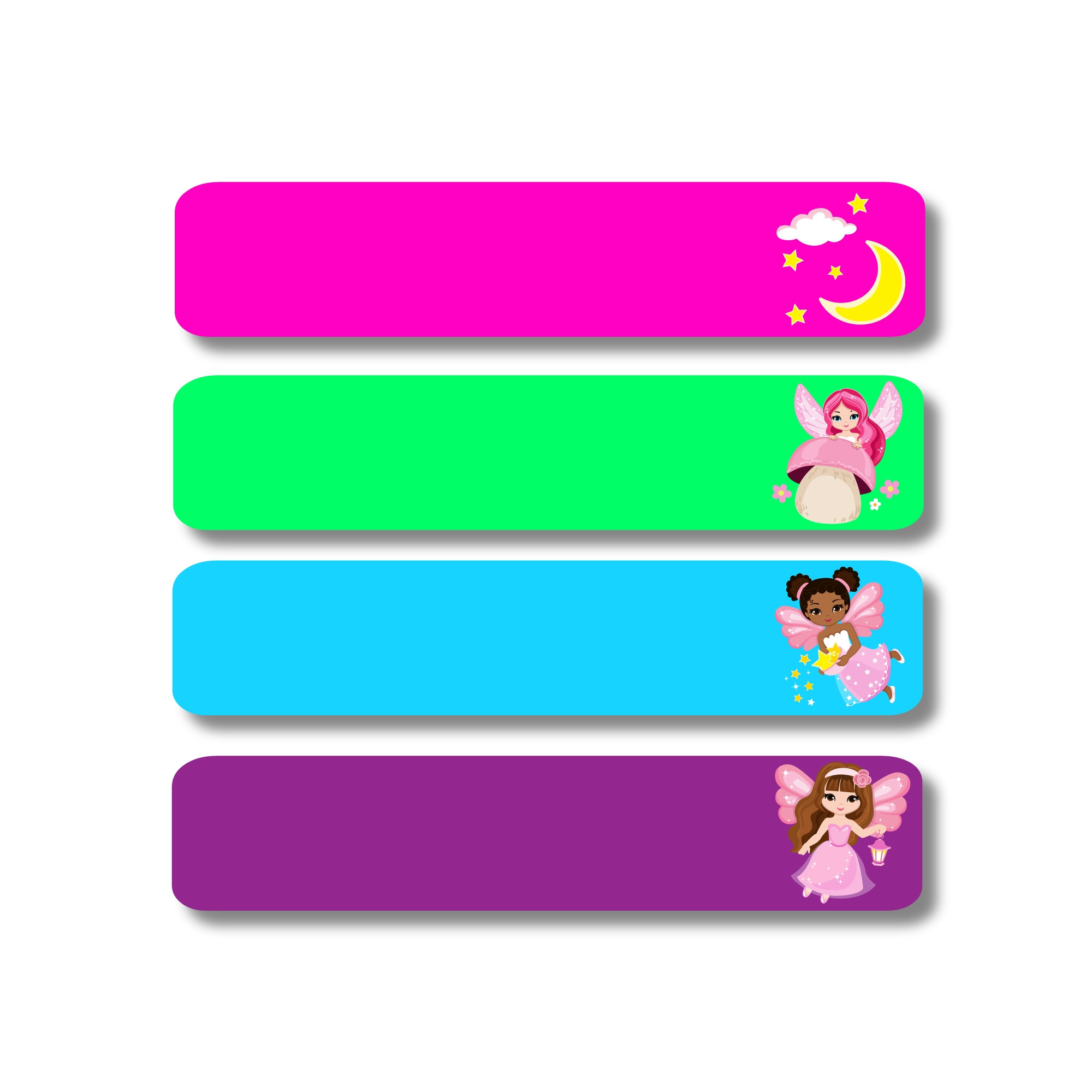 Medium Rectangle Labels - Make a Wish