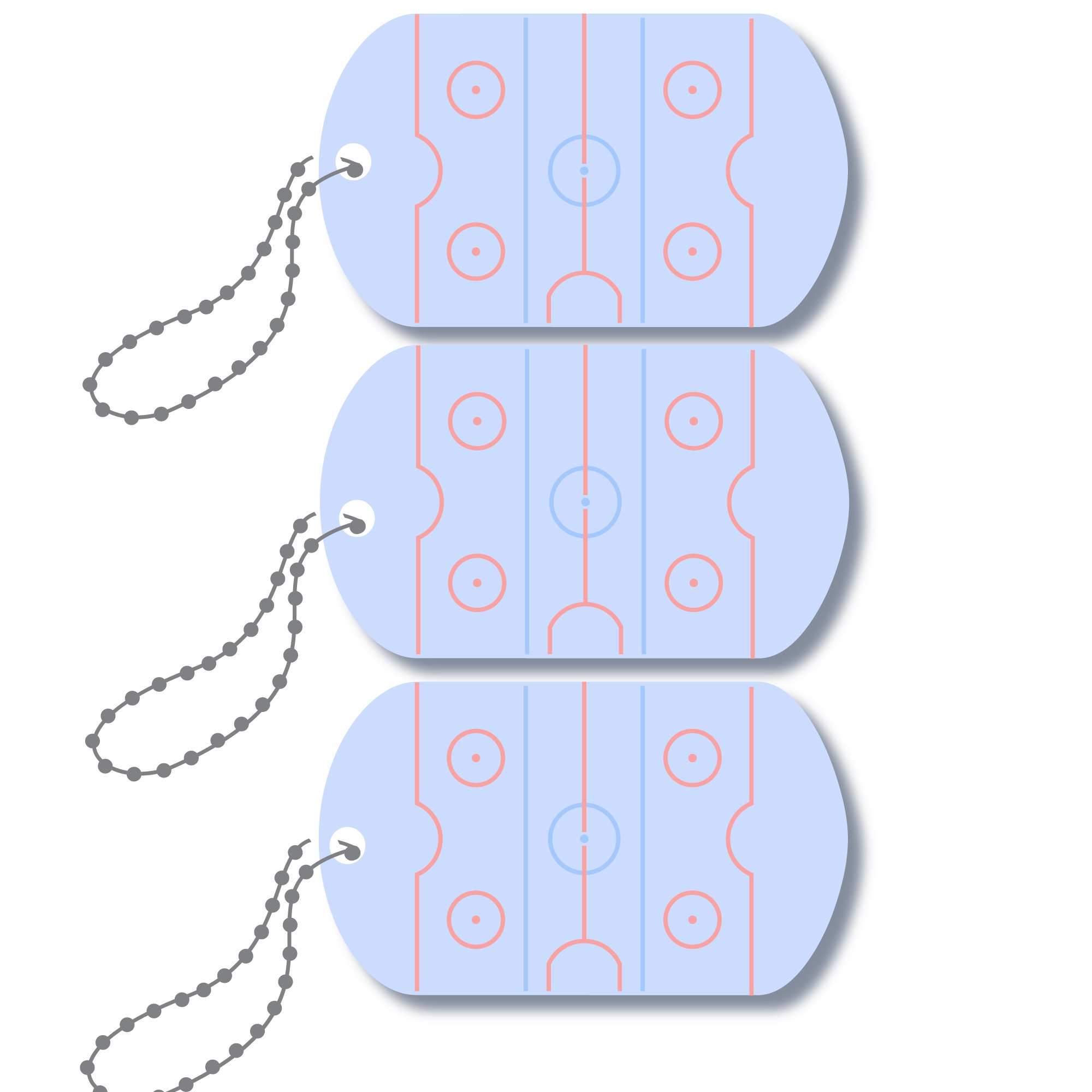 Mini-Metal Tags - Ice Rink