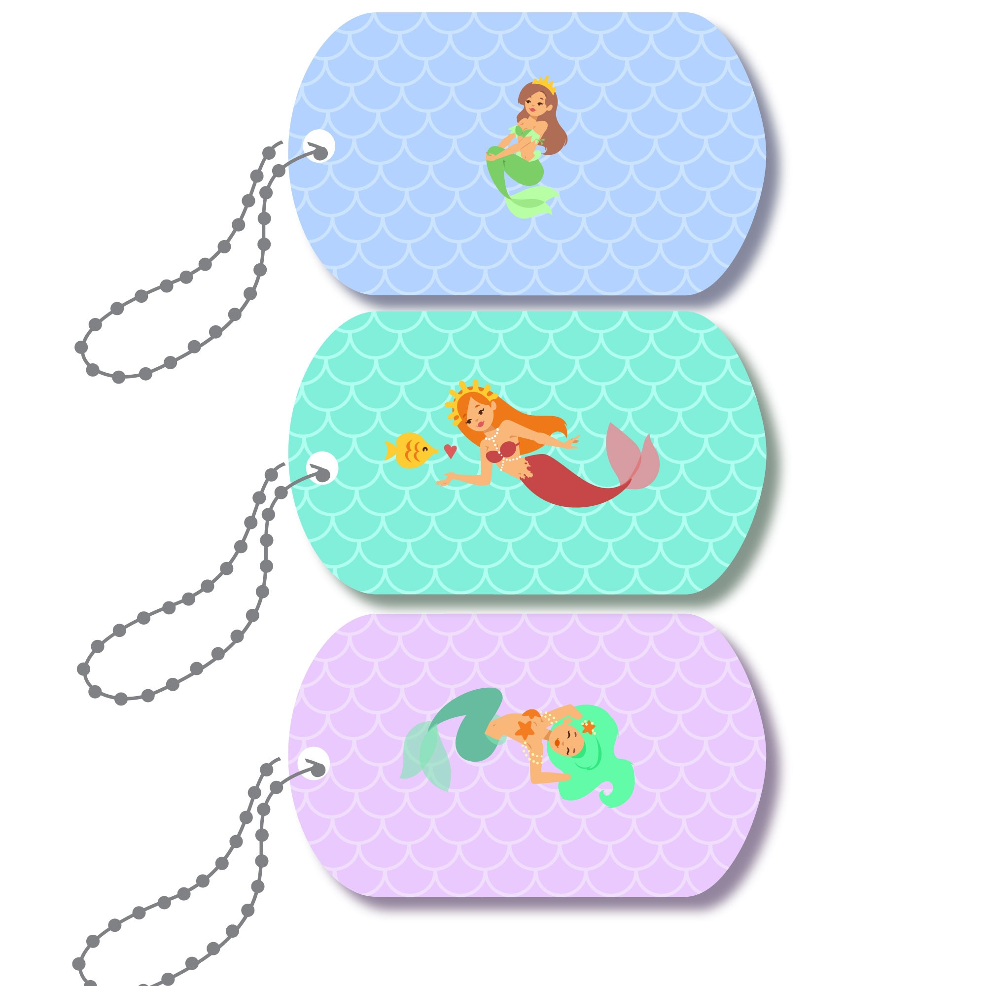 Mini-Metal Tags - Mermaid Lagoon