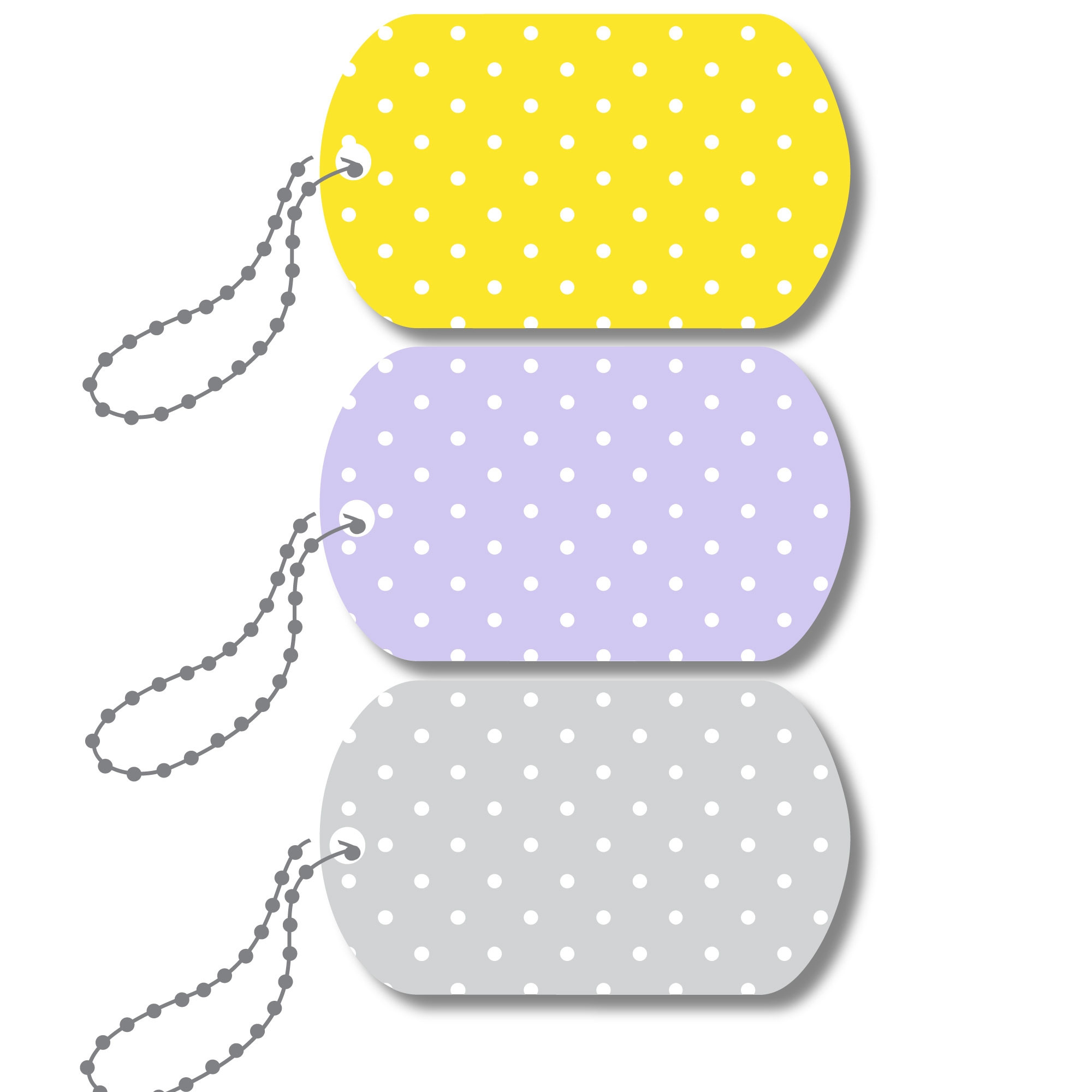 Mini-Metal Tags - Designer Series-Polka Dot