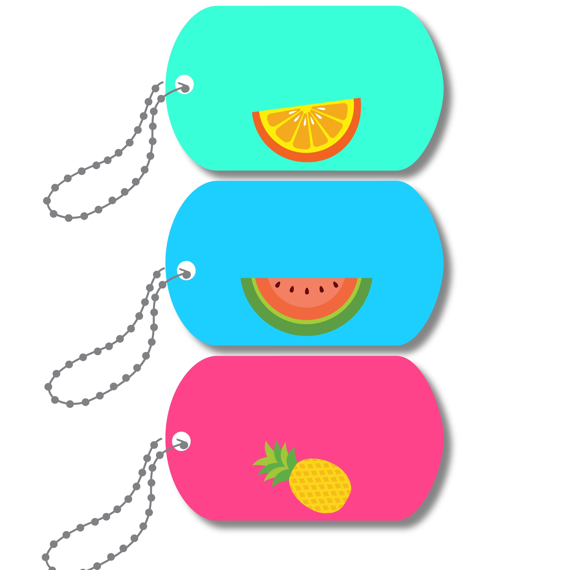 Mini-Metal Tags - Summer Treats