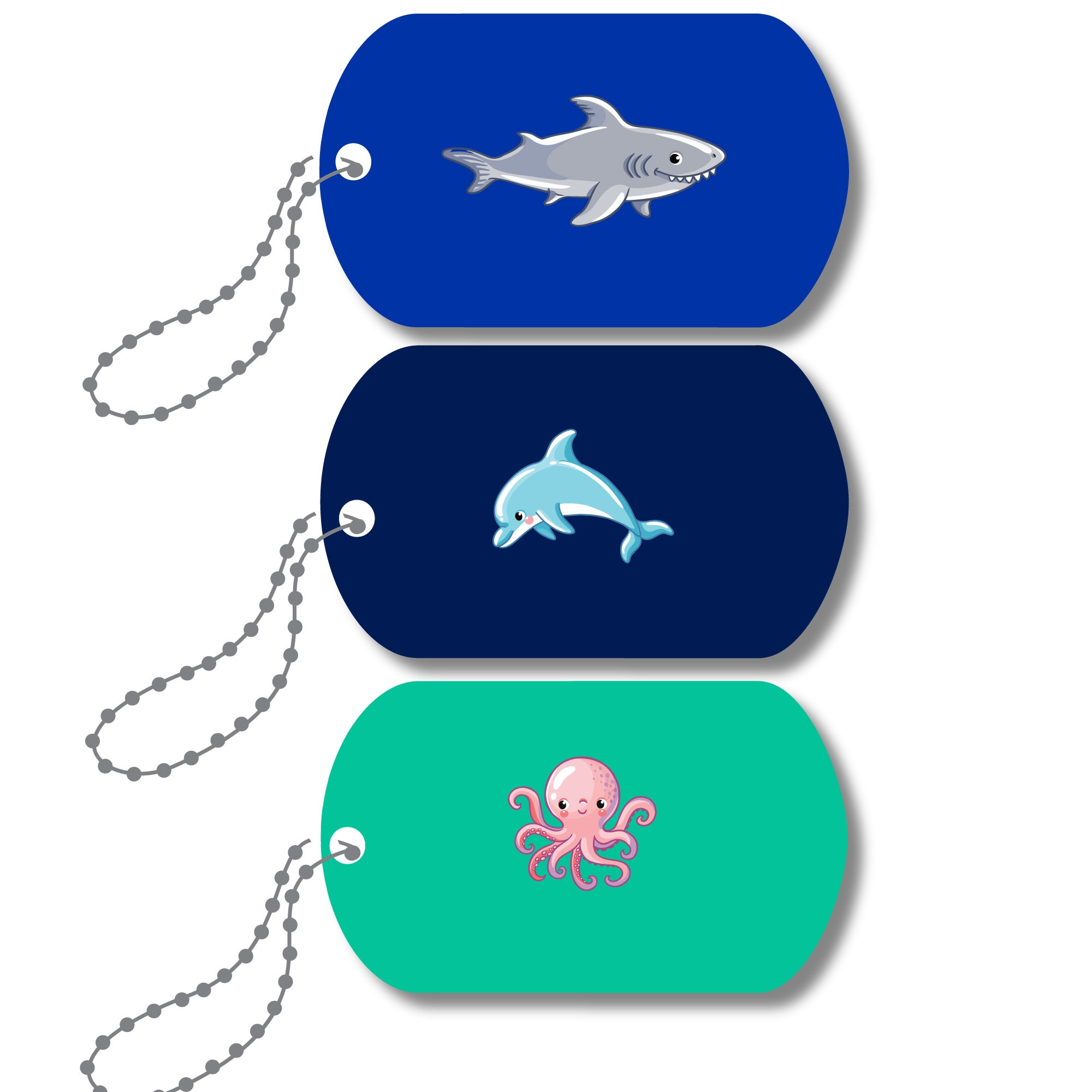 Mini-Metal Tags - Under the Sea