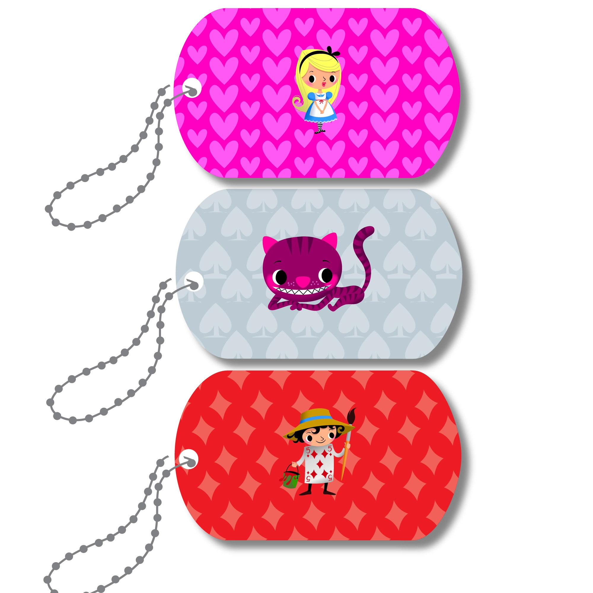 Mini-Metal Tags - Wonderland