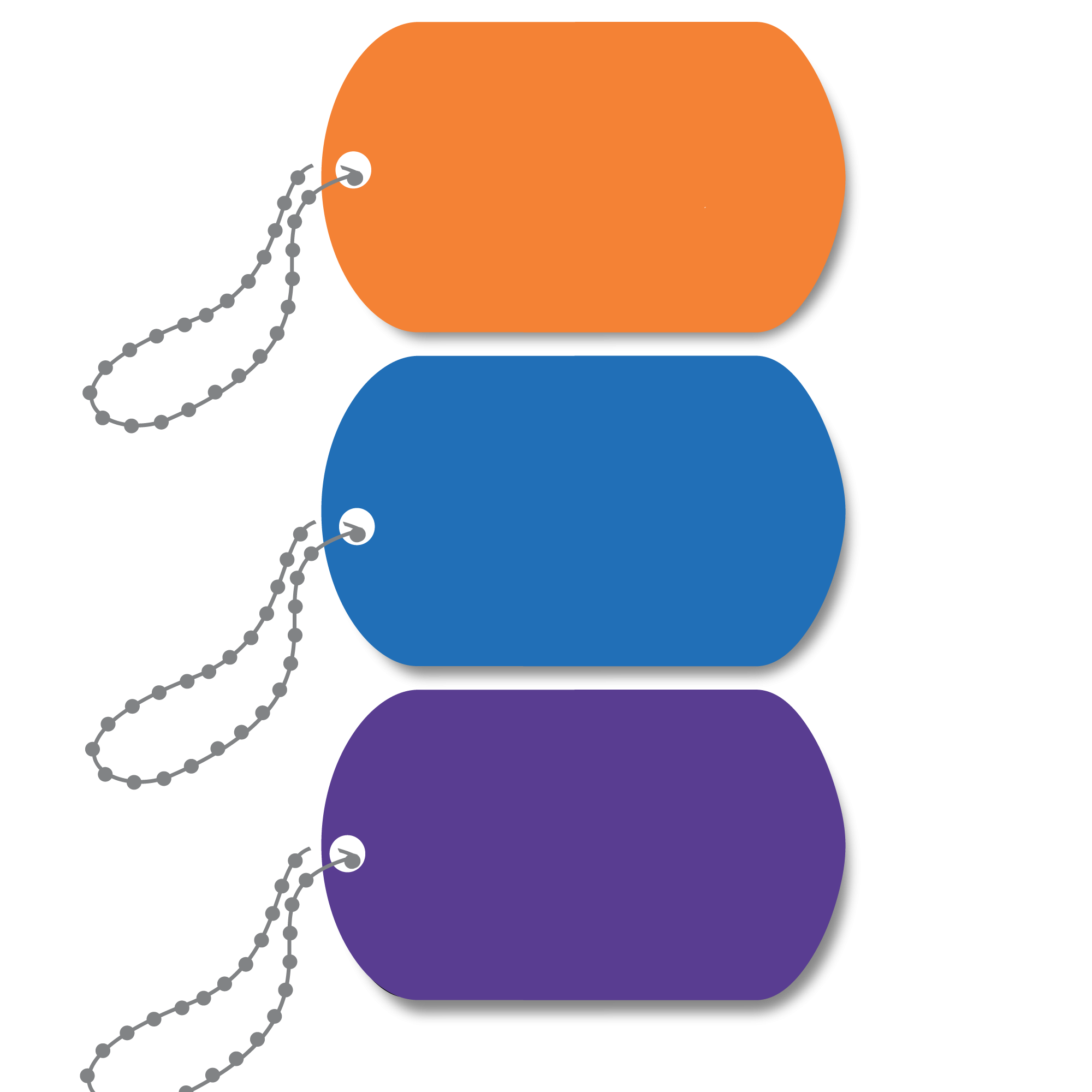 Mini-Metal Tags - Hippie