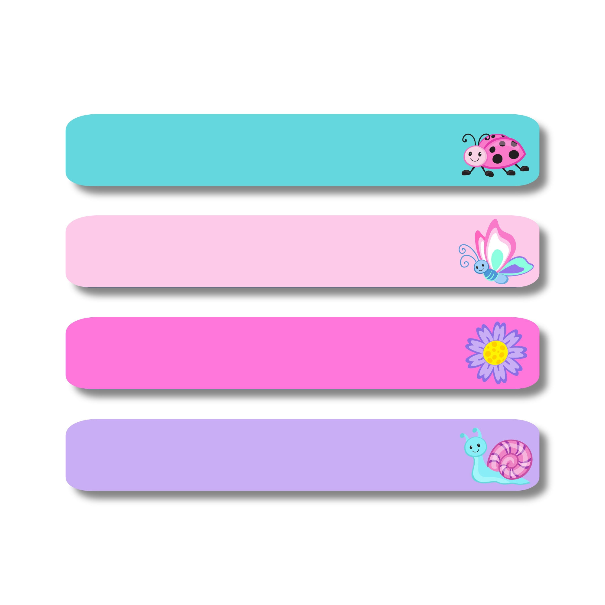 Slimline Labels - Pastel Creatures