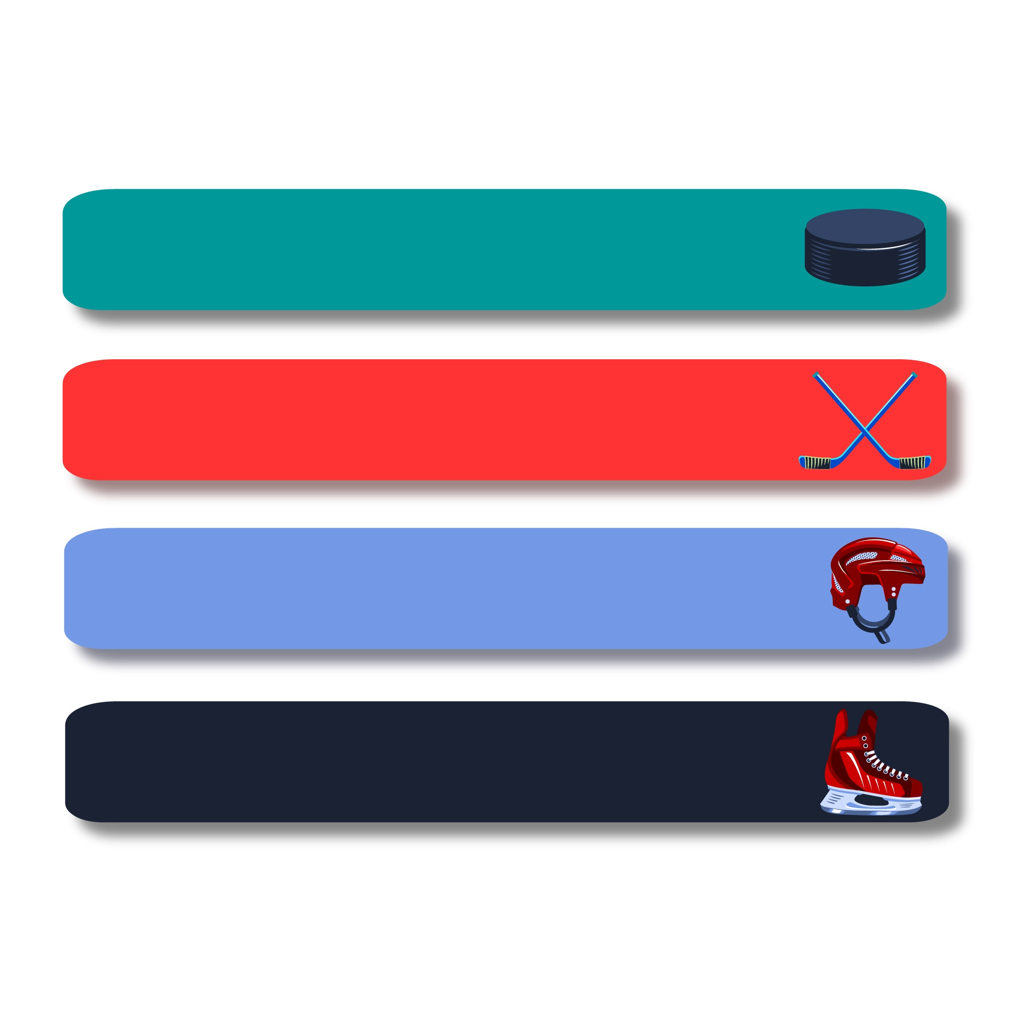 Slimline Labels - Hockey All Star