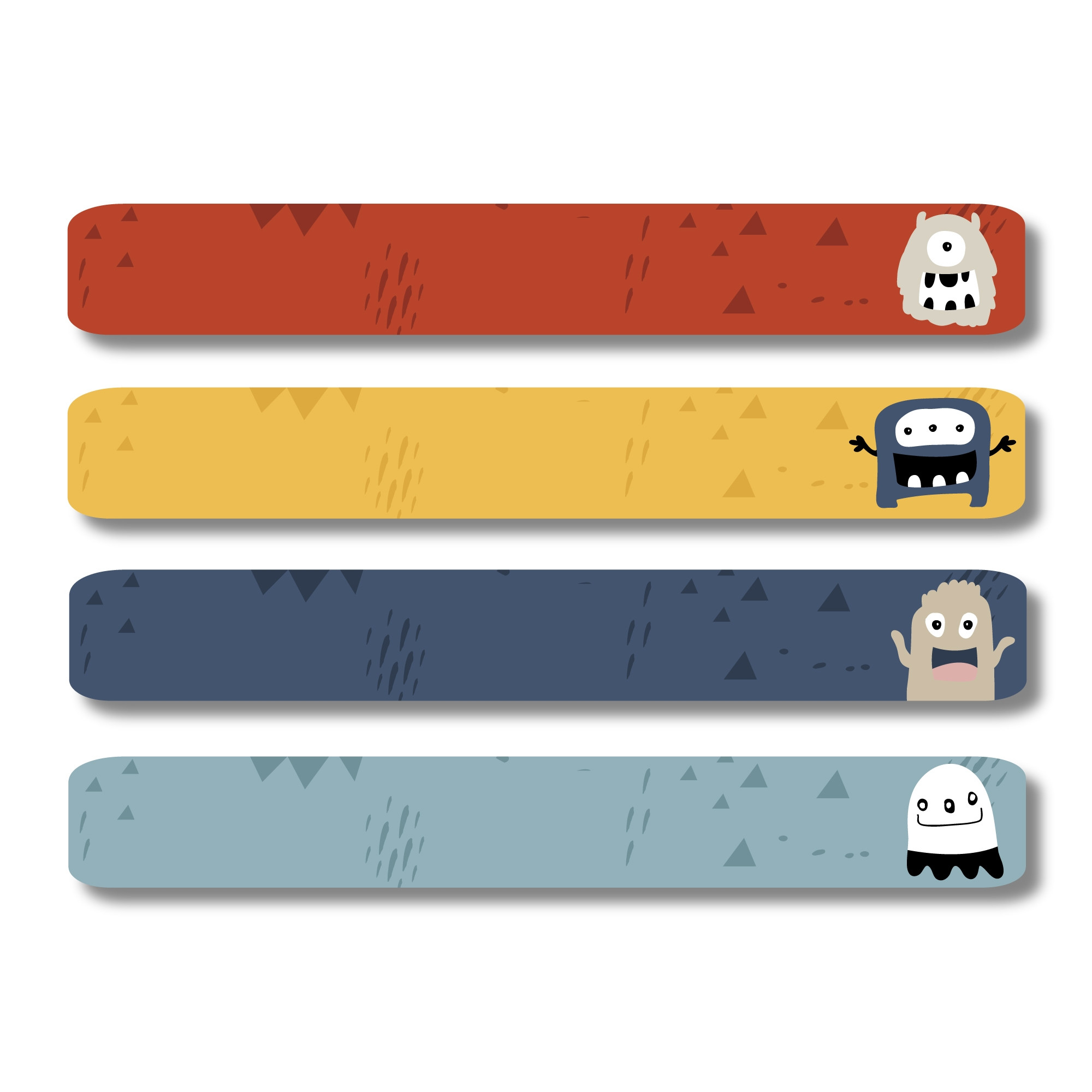 Slimline Labels - Monster Scribbles