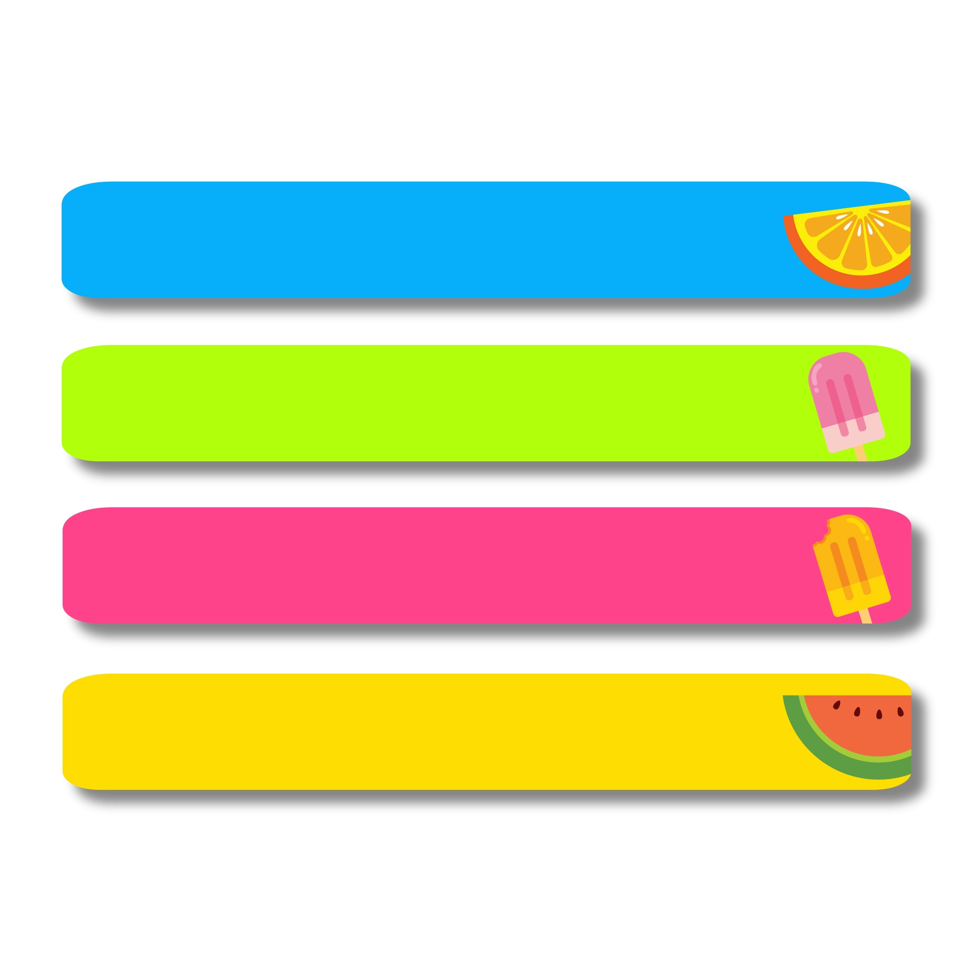Slimline Labels - Summer Treats