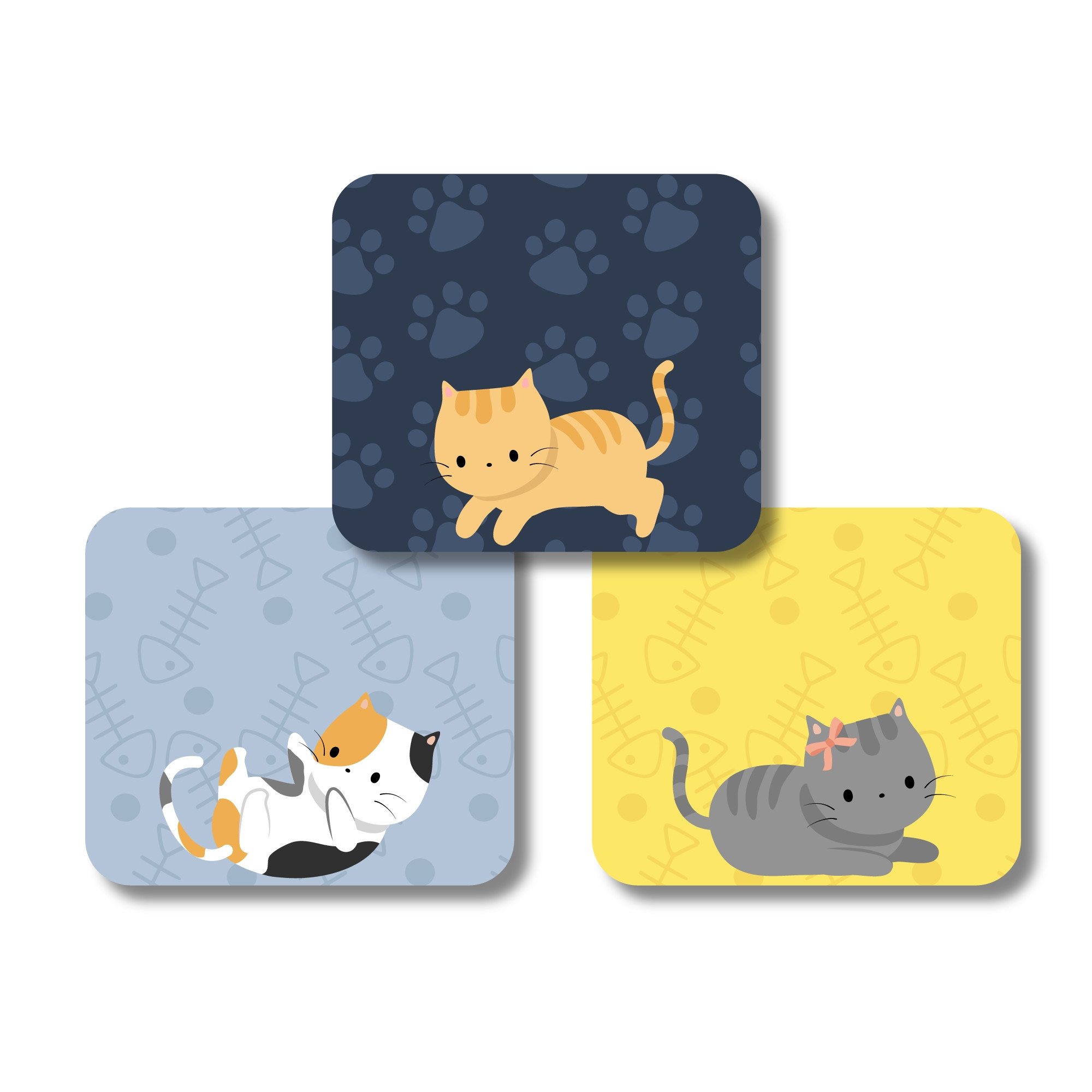 Square Labels - Cat-titude