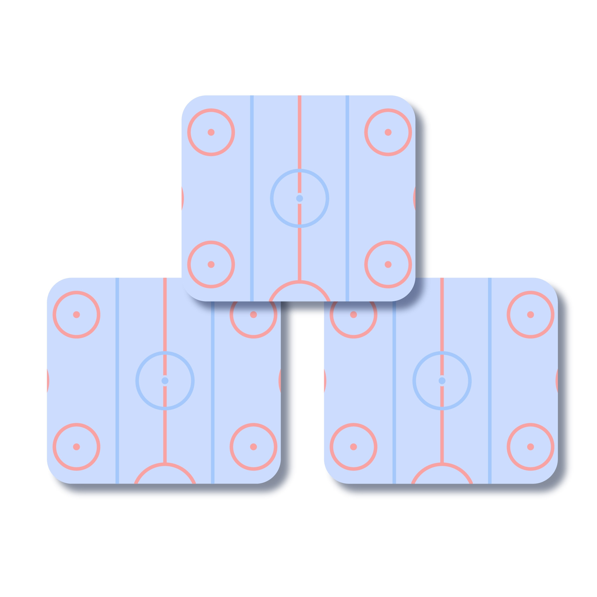 Square Labels - Ice Rink