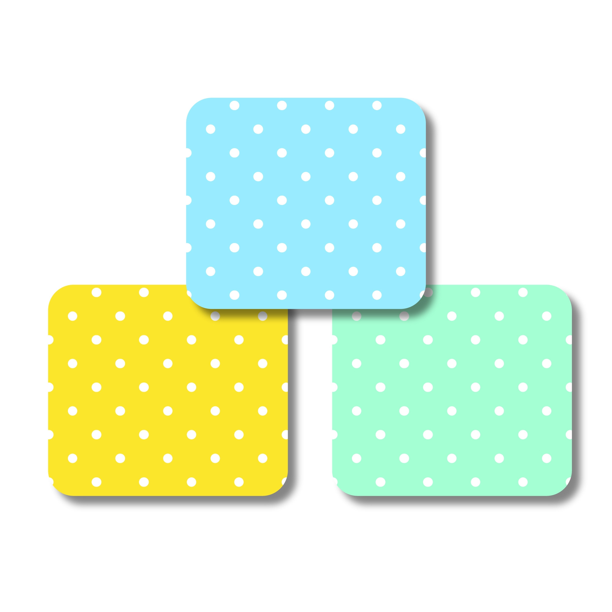 Square Labels - Designer Series-Polka Dot