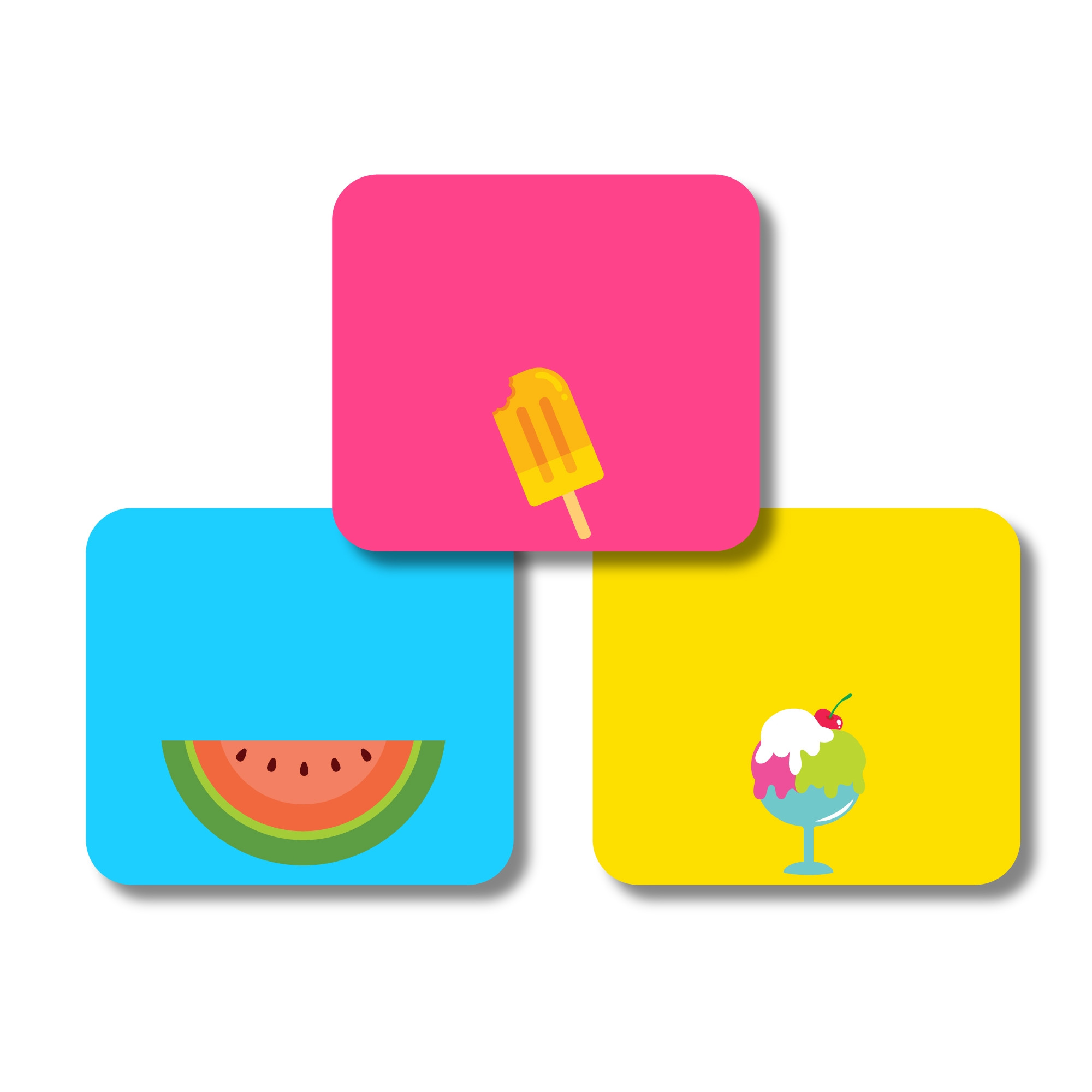 Square Labels - Summer Treats