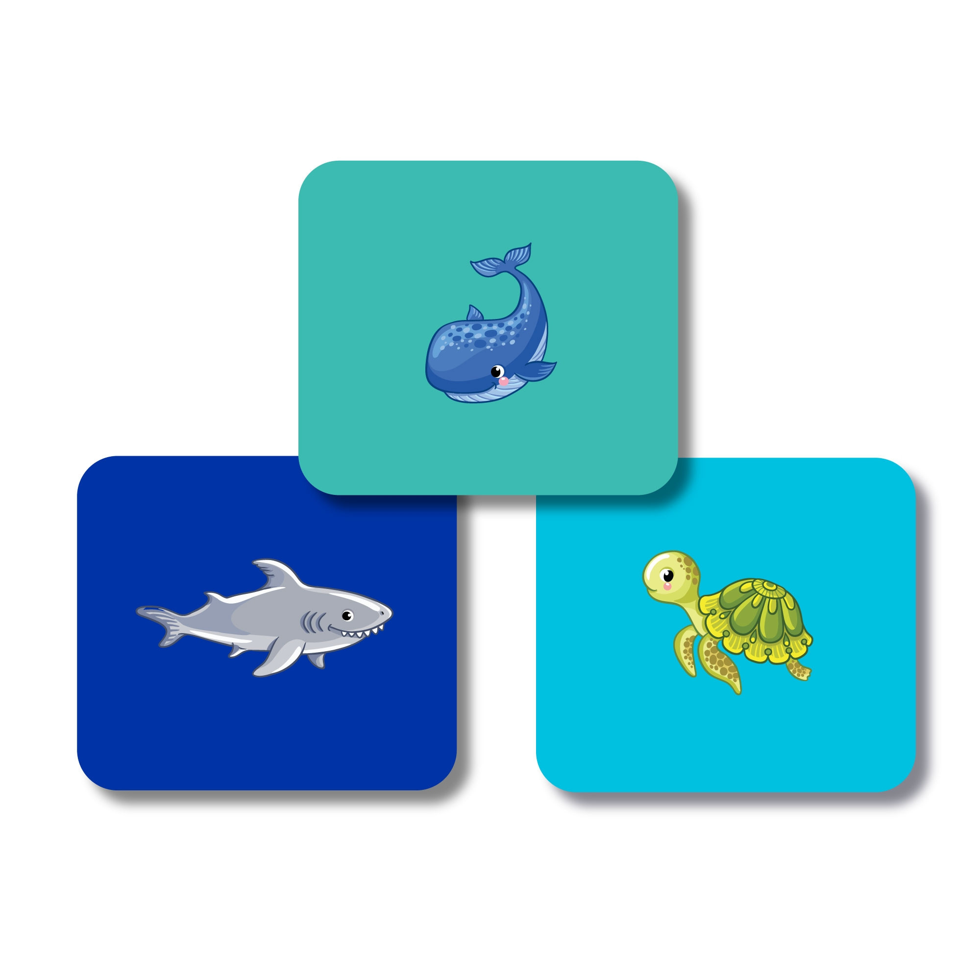 Square Labels - Under the Sea