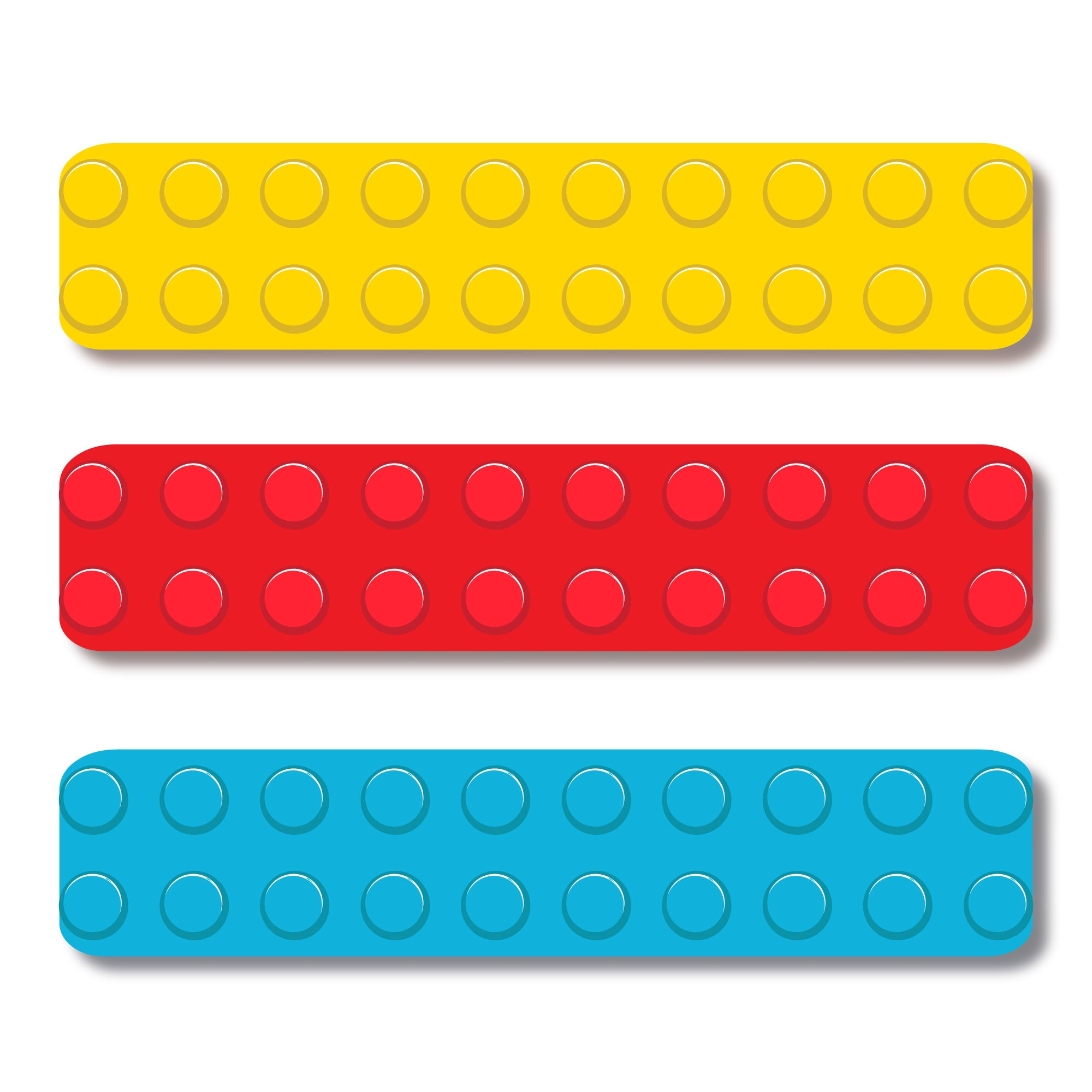 Large Sticker Labels - Building Blocks
