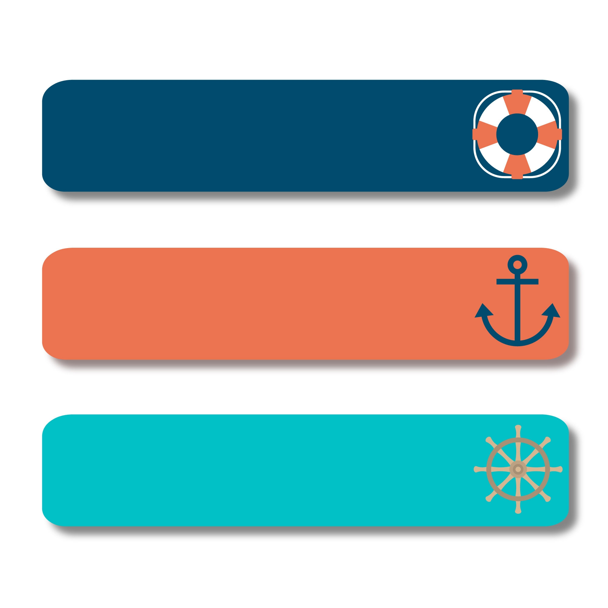 Large Sticker Labels - Nautical