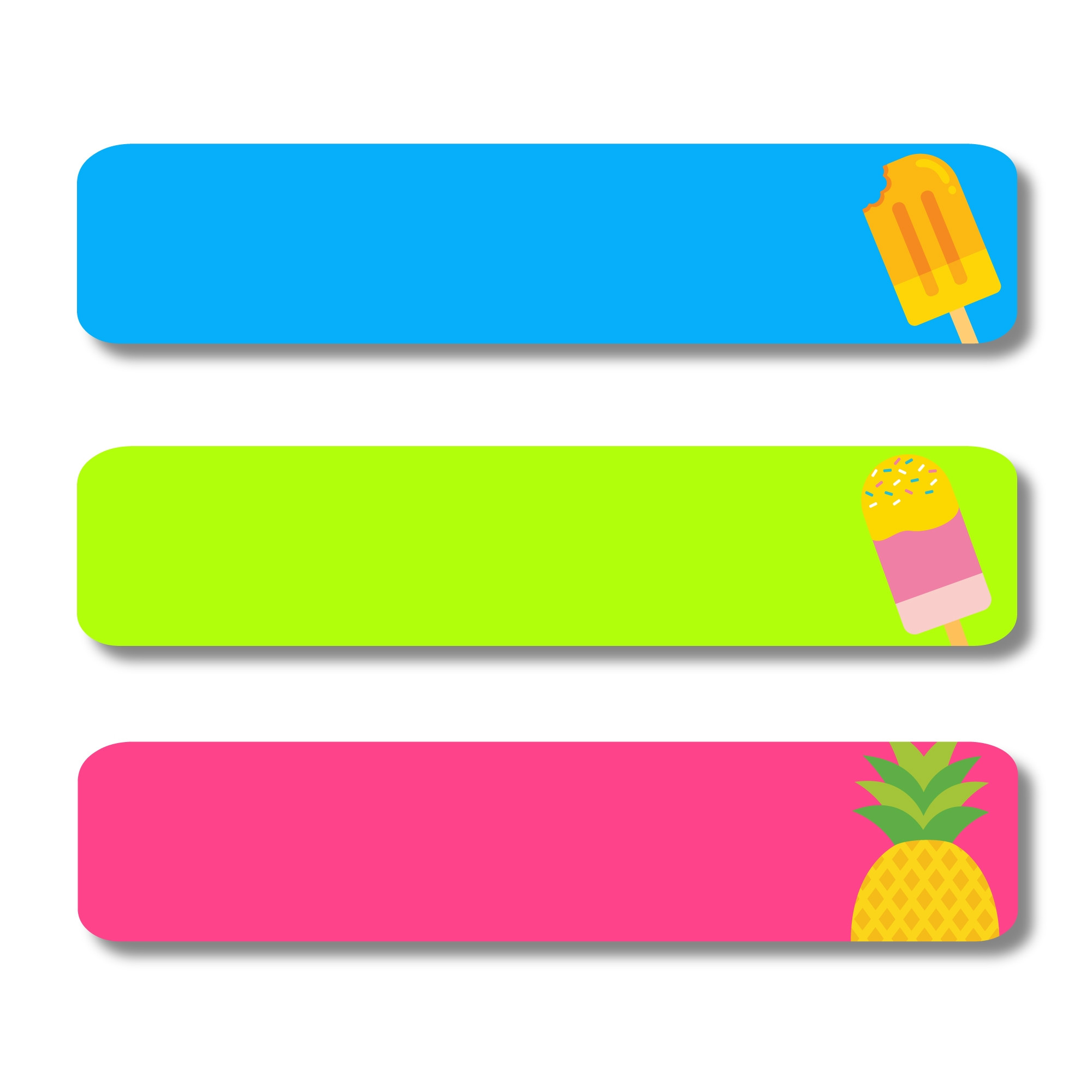 Large Sticker Labels - Summer Treats