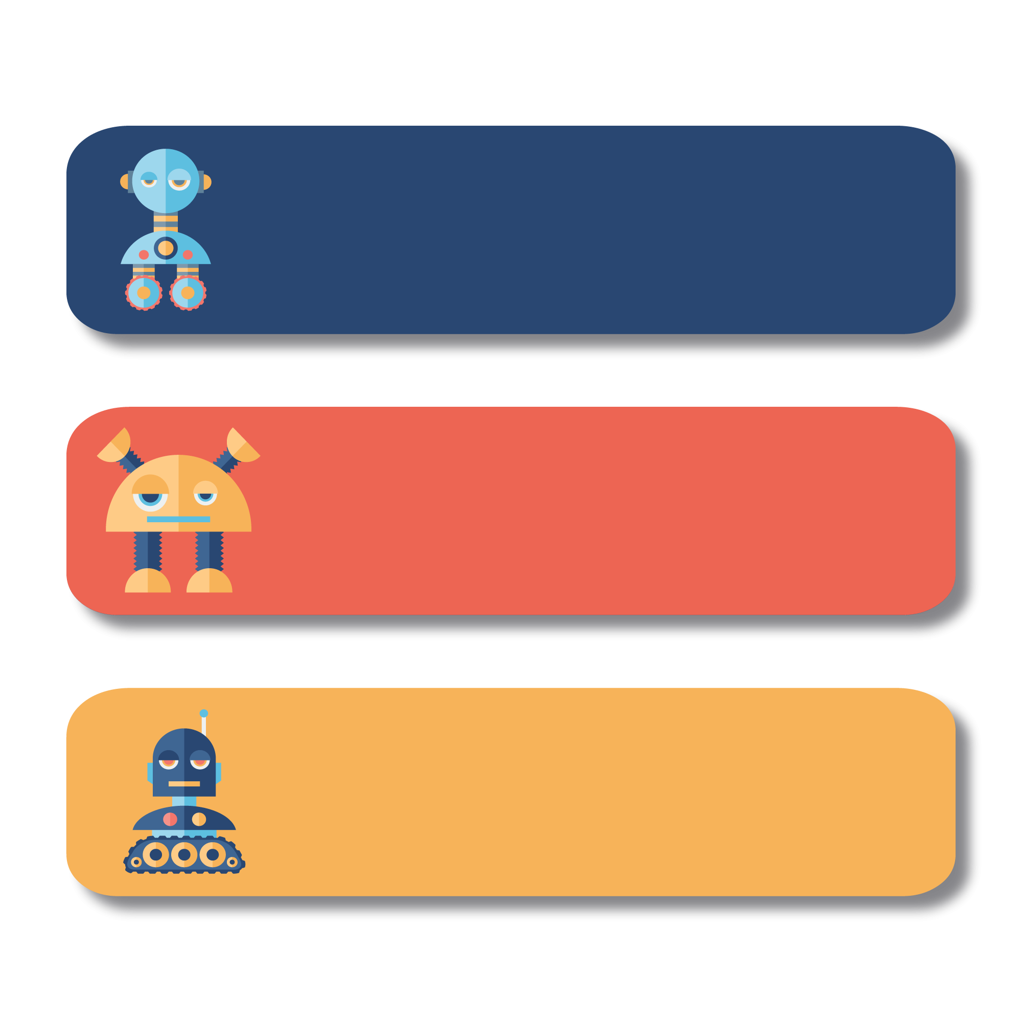 Large Sticker Labels - Bots