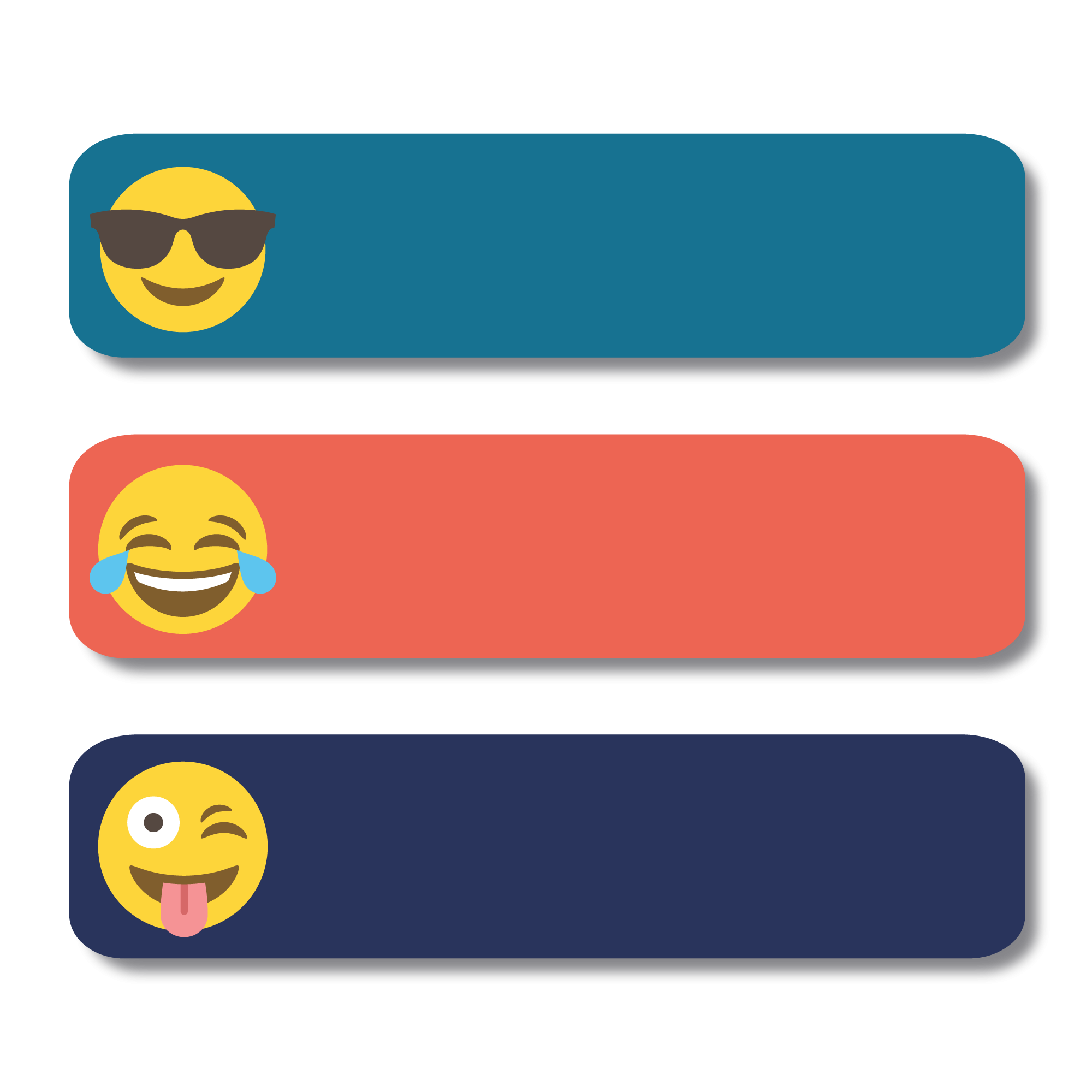 Large Sticker Labels - Emoji