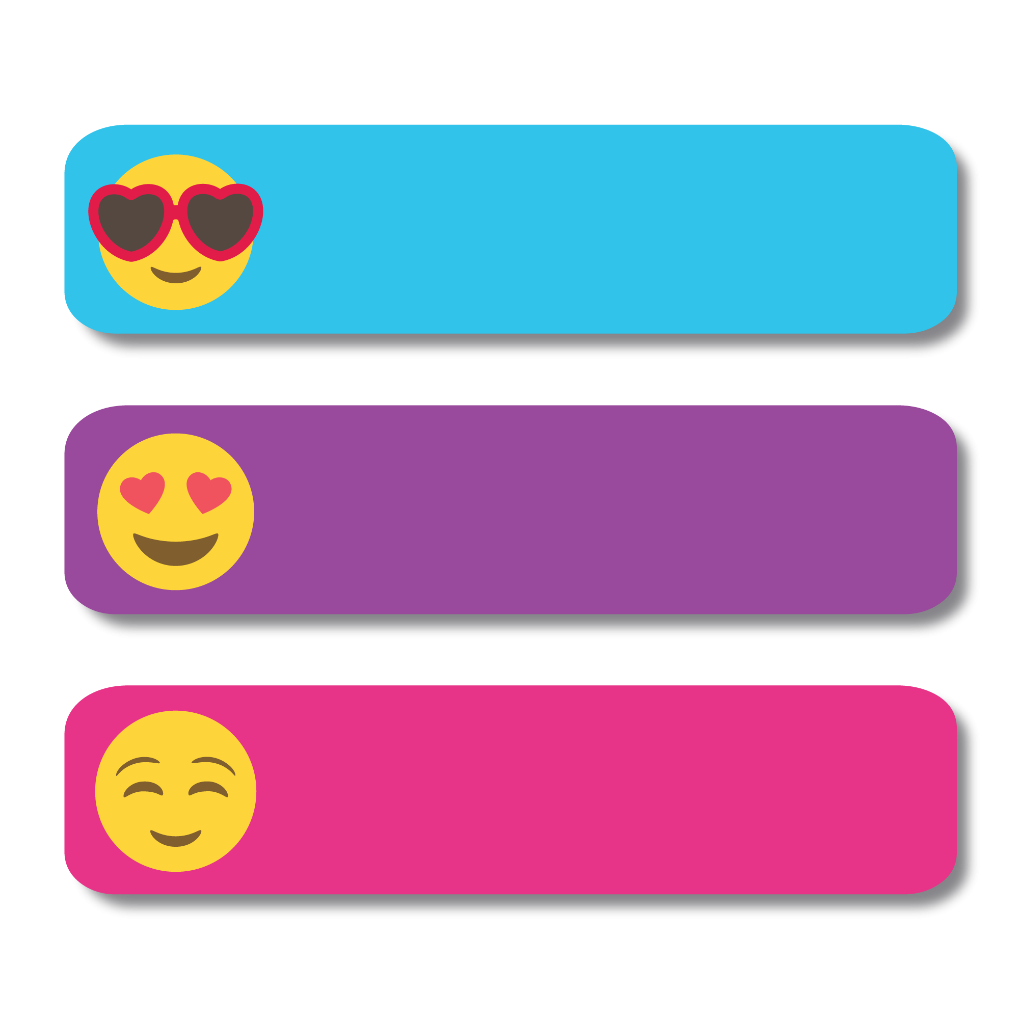 Large Sticker Labels - Emoji Sublime