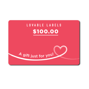 Lovable Labels Gift  Card - $100