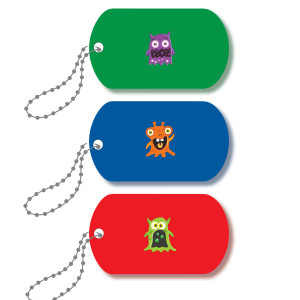 Mini-Metal Tags - Monster Mash