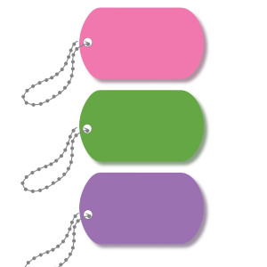 Mini-Metal Tags - Pretty