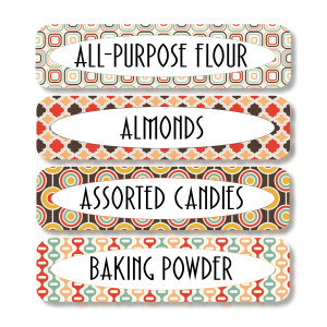 Pantry Labels - Retro