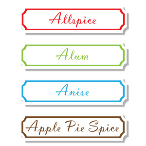Spice it Up! Labels - Bright