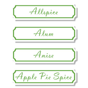Spice it Up! Labels - Green