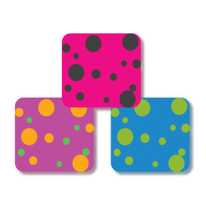 Square Labels - Polka Dot Me