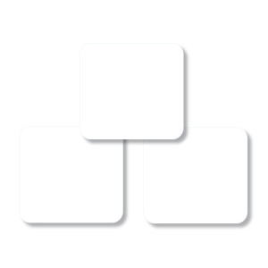 Square Labels - Classic White