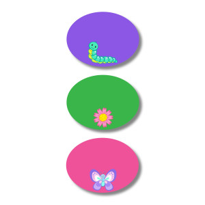Press N' Stick Clothing DOTS - Bright Bugs