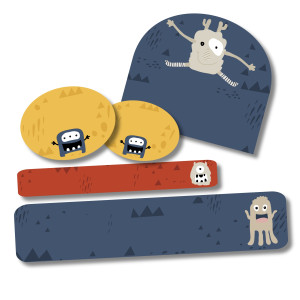 School Basics Pack - Monster Scribbles