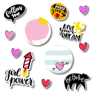 Express Yourself Labels - Stay Positive