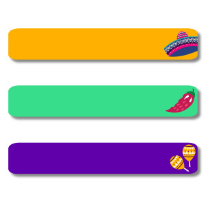 Iron-On Labels - Cinco de Mayo